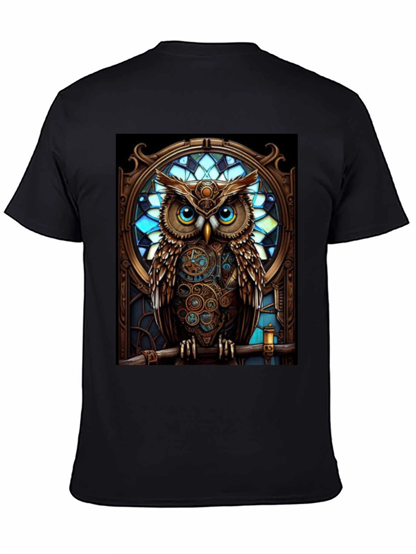 Steampunk Owl Graphic T-Shirt