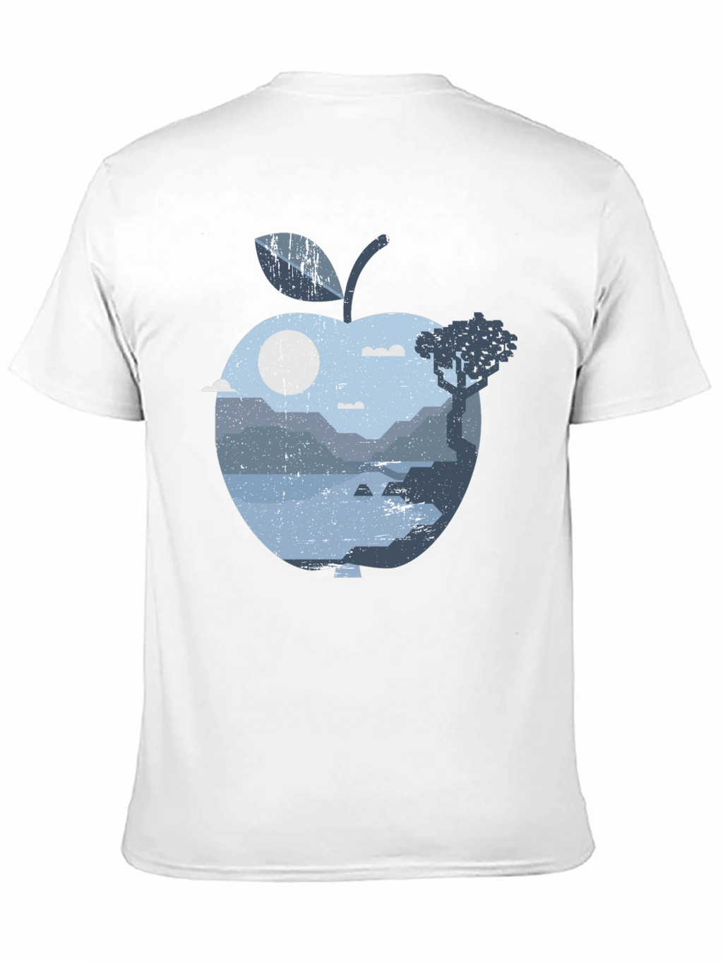 Nature Apple Graphic Tee - Black