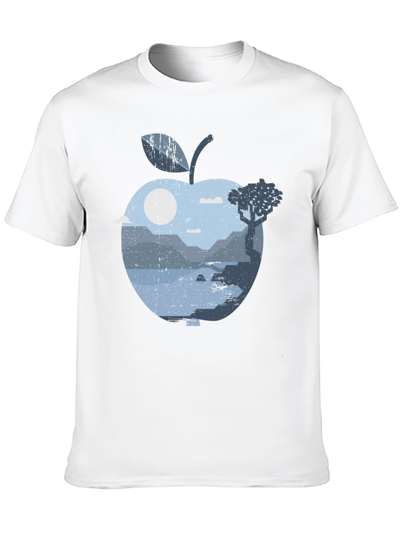 Nature Apple Graphic Tee - Black