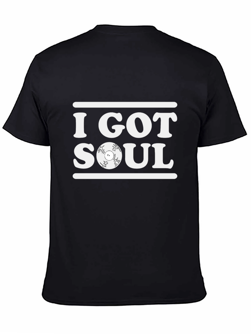 I Got Soul Graphic Tee - Black Cotton T-Shirt