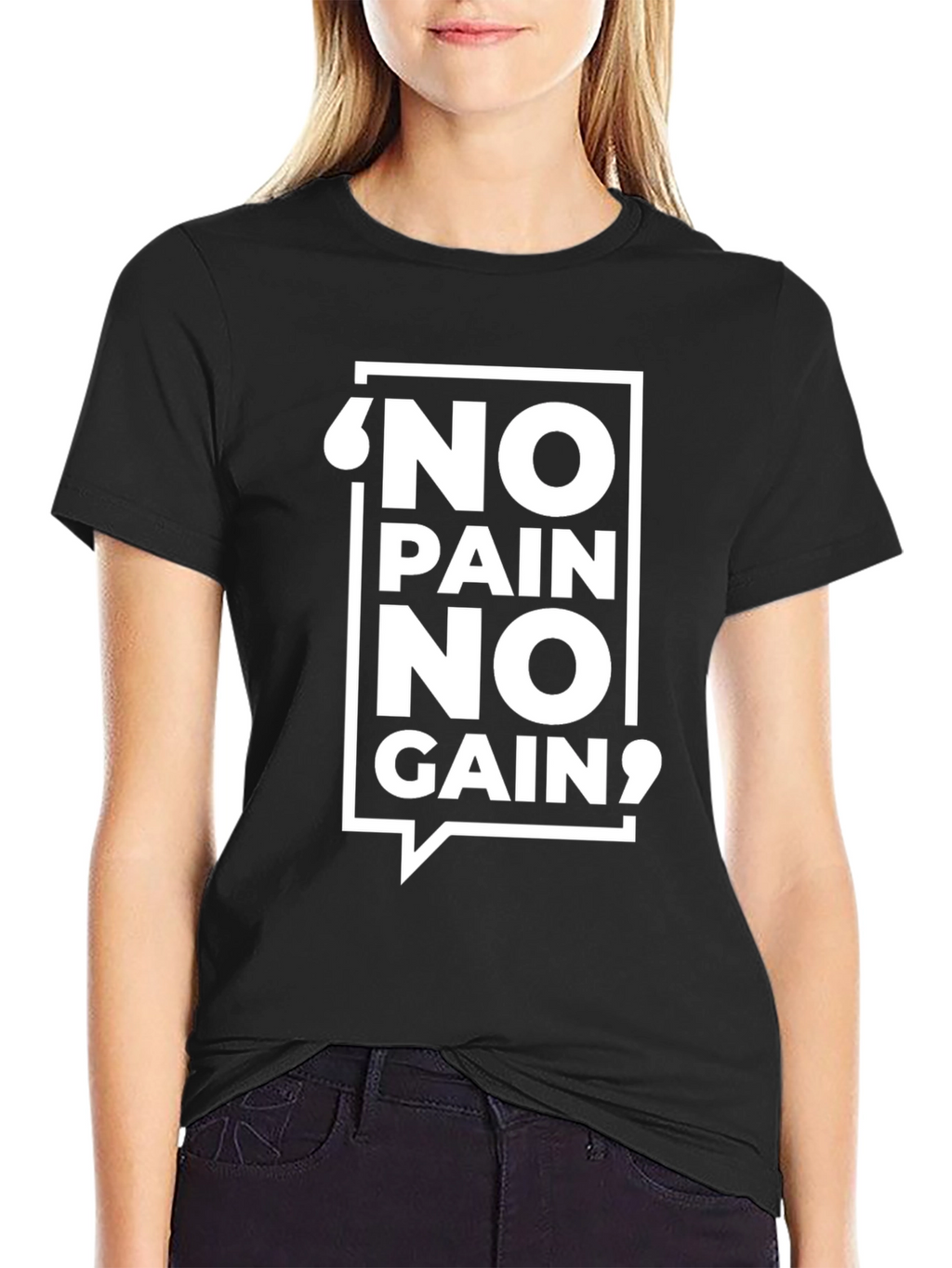 No Pain No Gain Black T-Shirt
