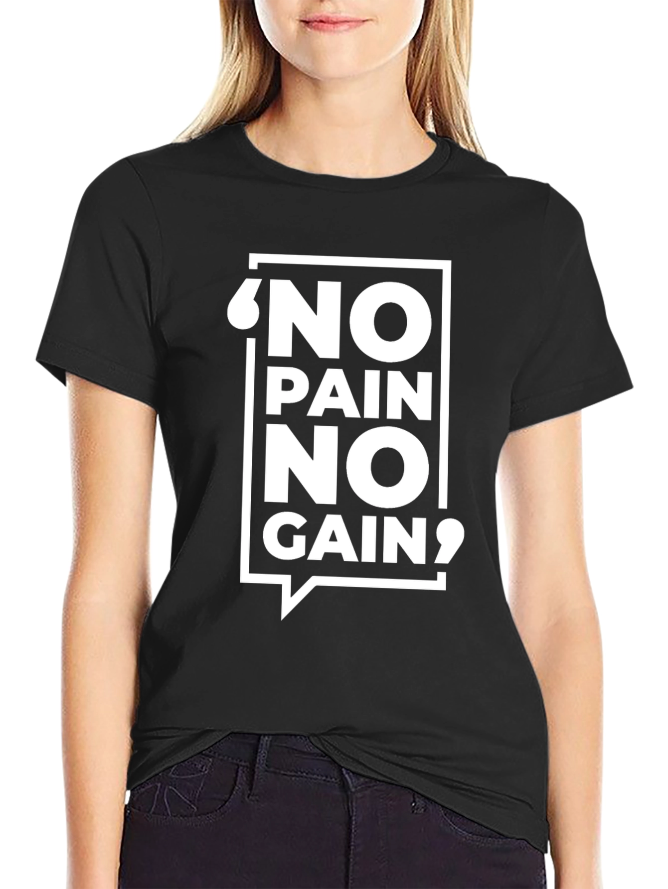 No Pain No Gain Black T-Shirt