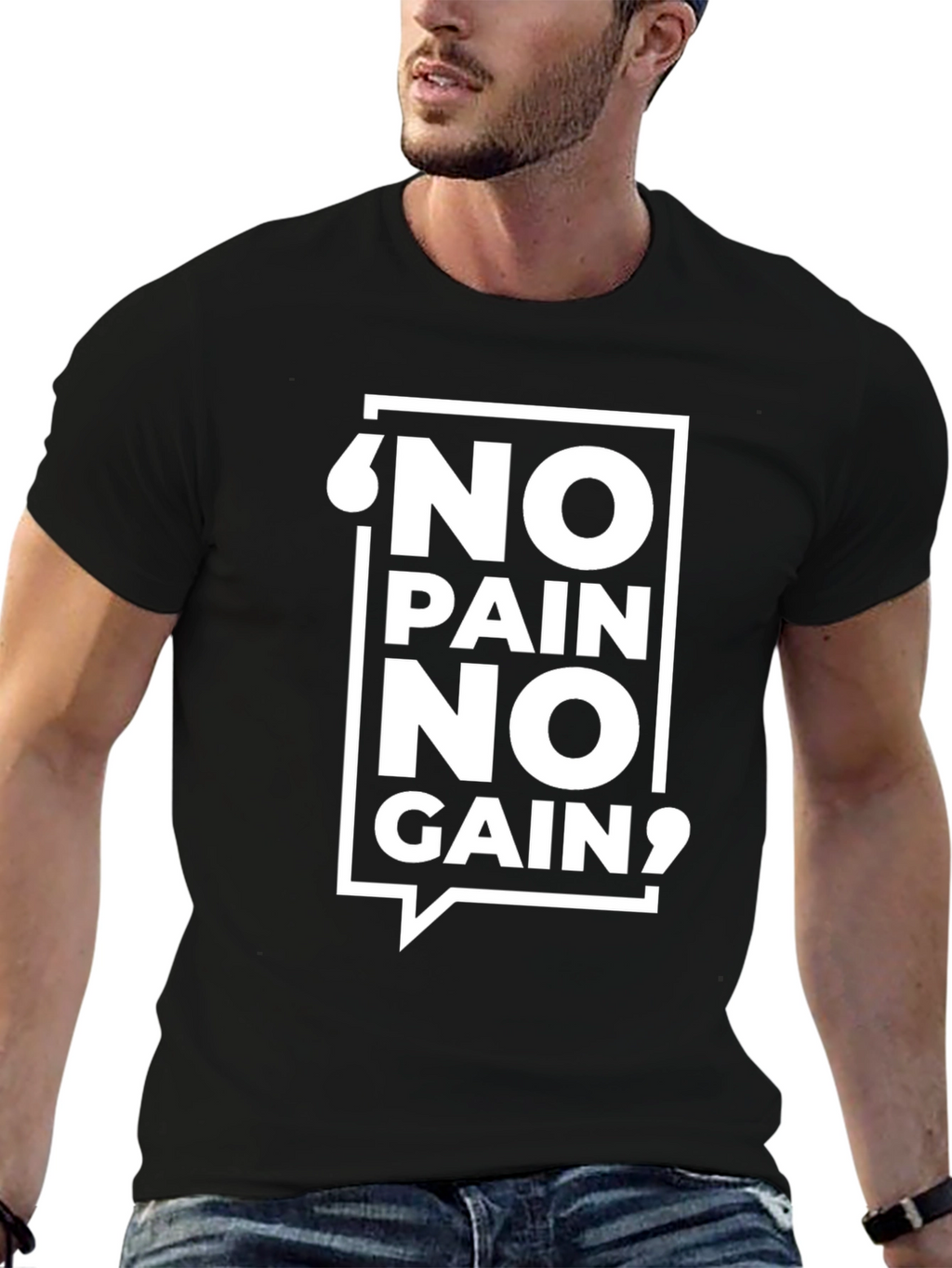 No Pain No Gain Black T-Shirt