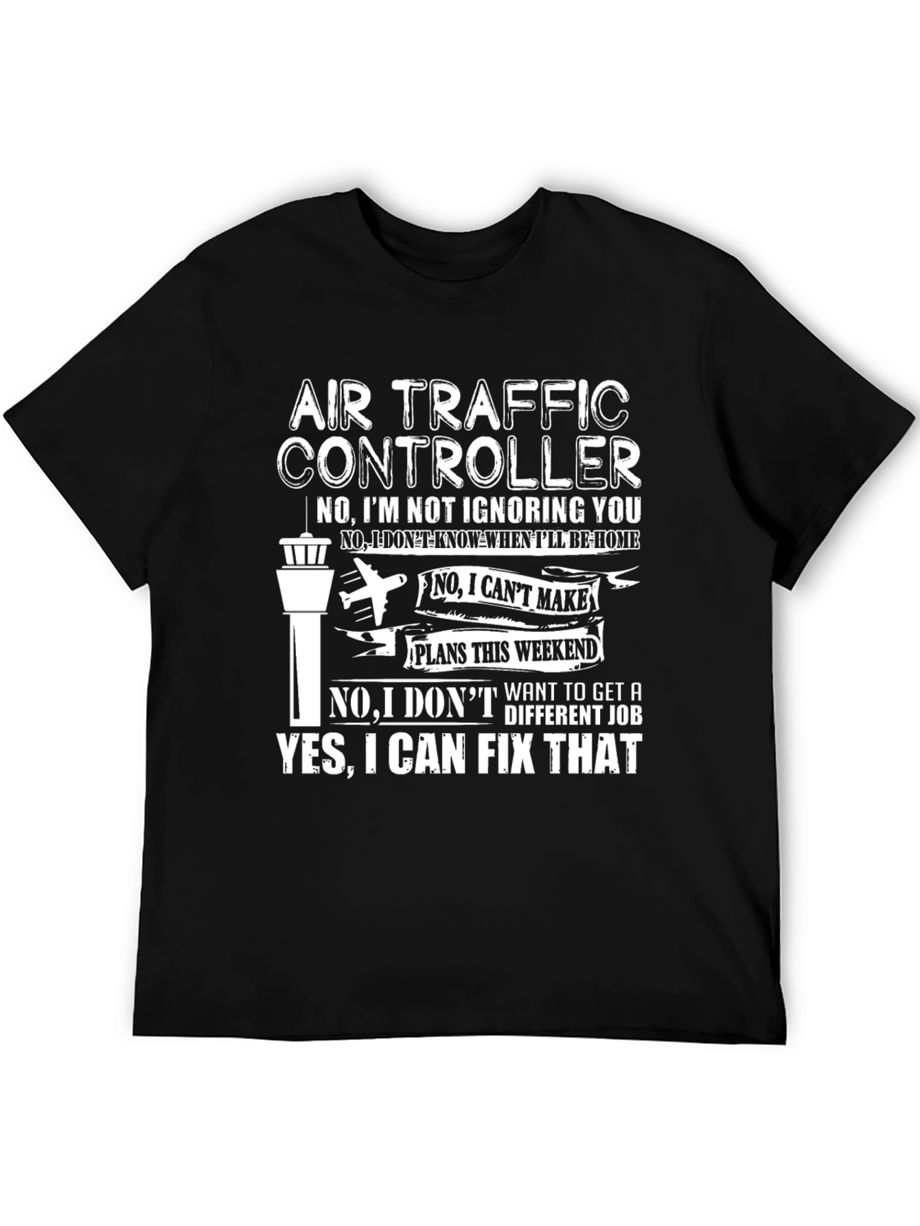 Air Traffic Controller Graphic T-Shirt Funny Aviation Tee