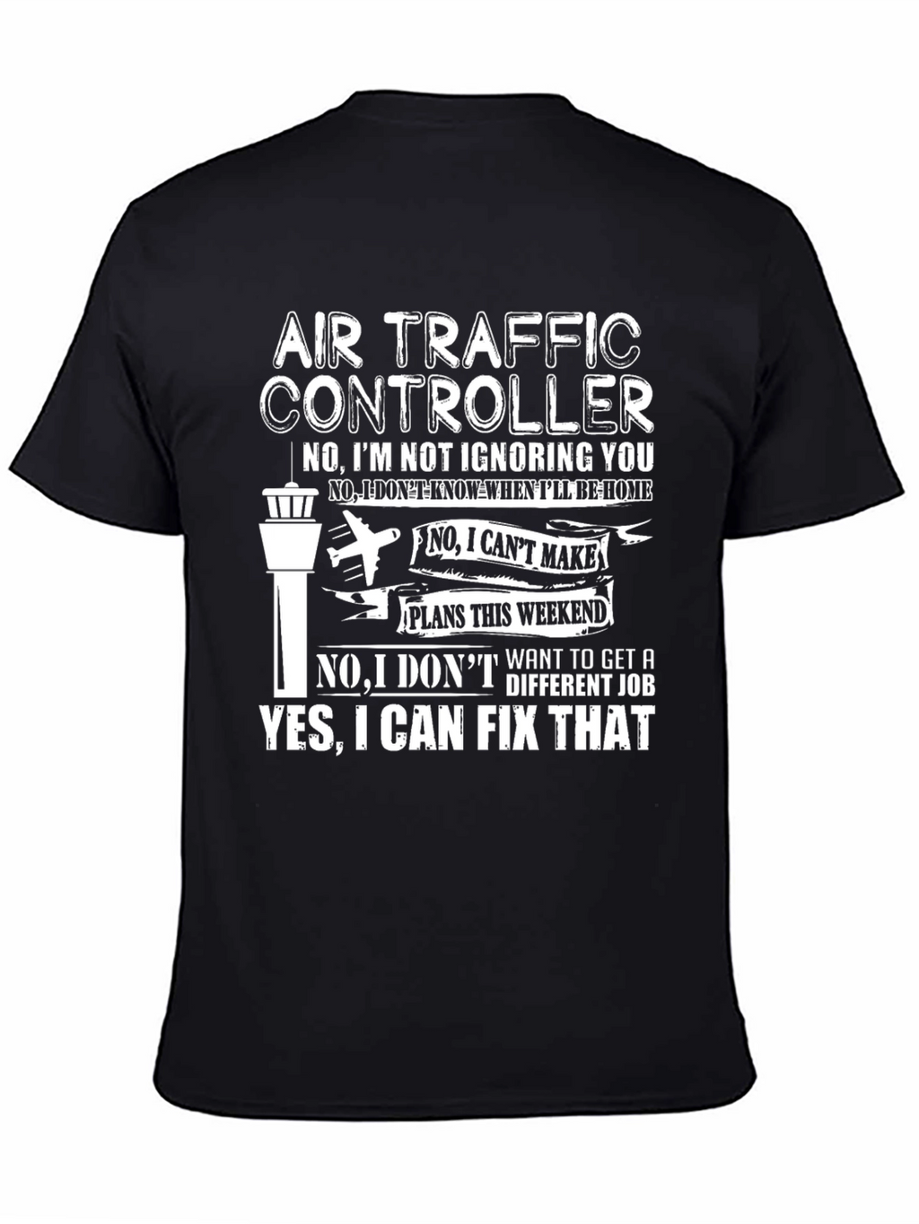 Air Traffic Controller Graphic T-Shirt Funny Aviation Tee