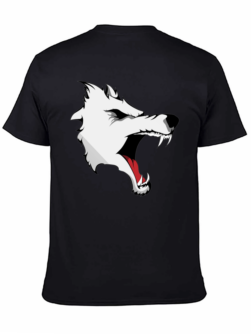 Wolf Graphic Print T-Shirt - Fierce Style