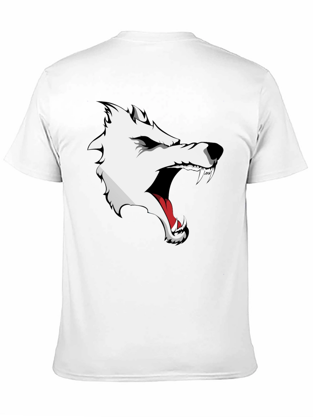Wolf Graphic Print T-Shirt - Fierce Style