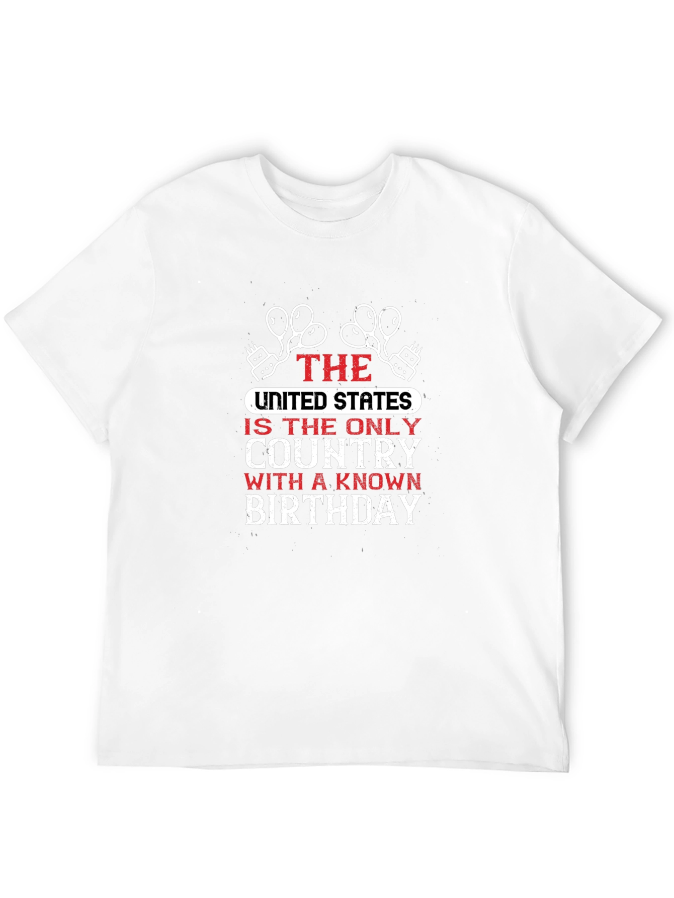 USA Birthday Graphic Tee - Patriotic Shirt