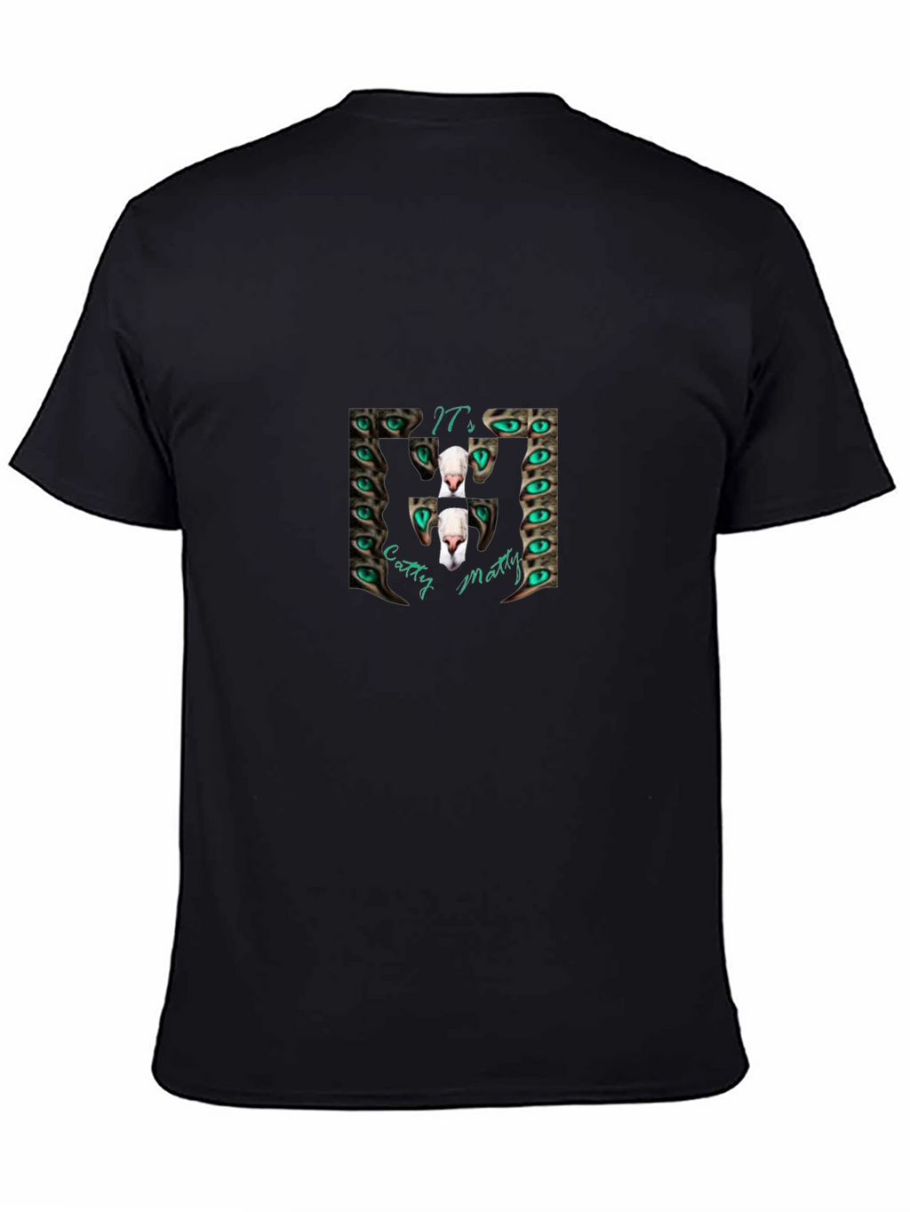 Catty Matty Graphic Tee - Black