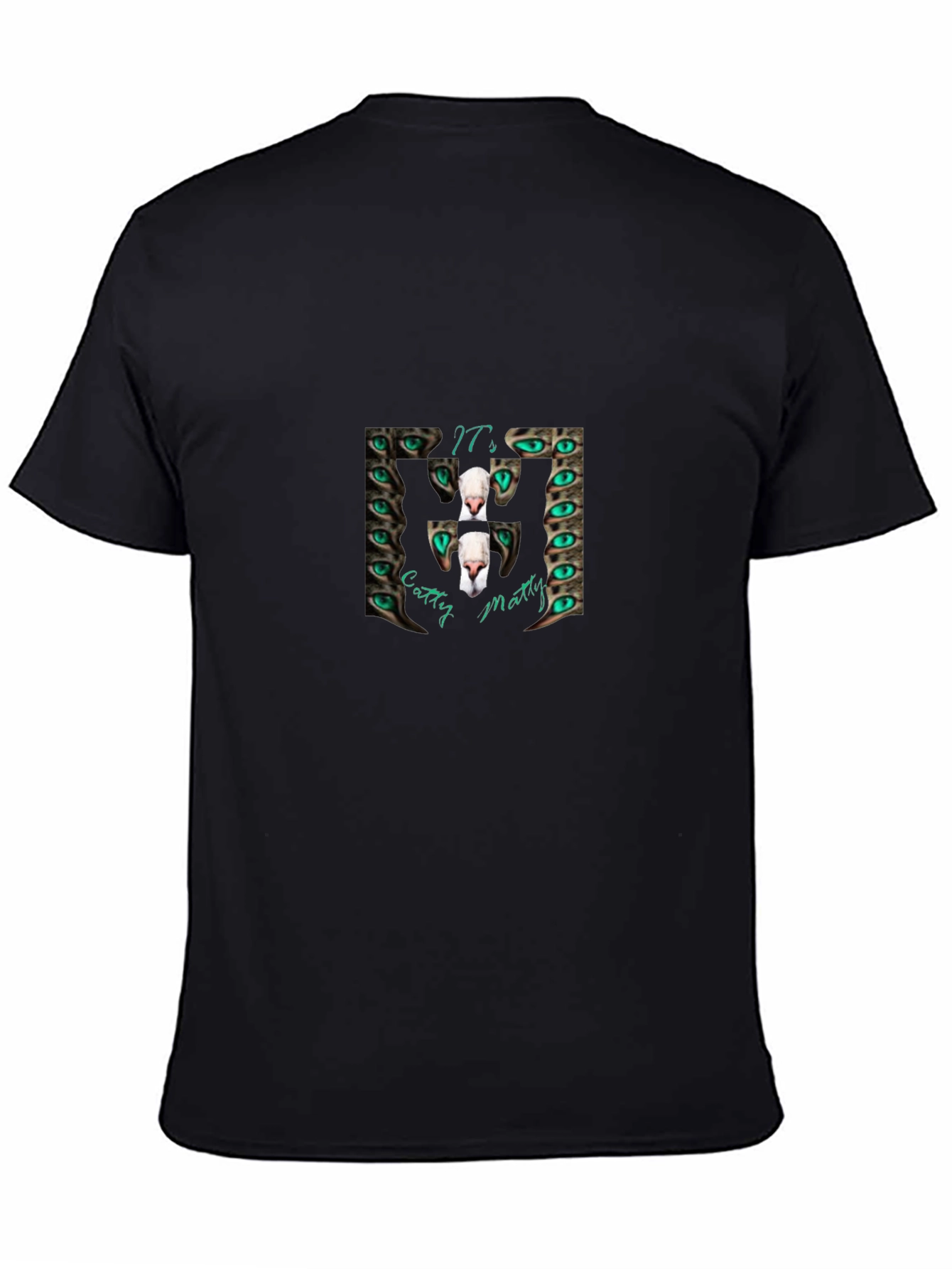 Catty Matty Graphic Tee - Black