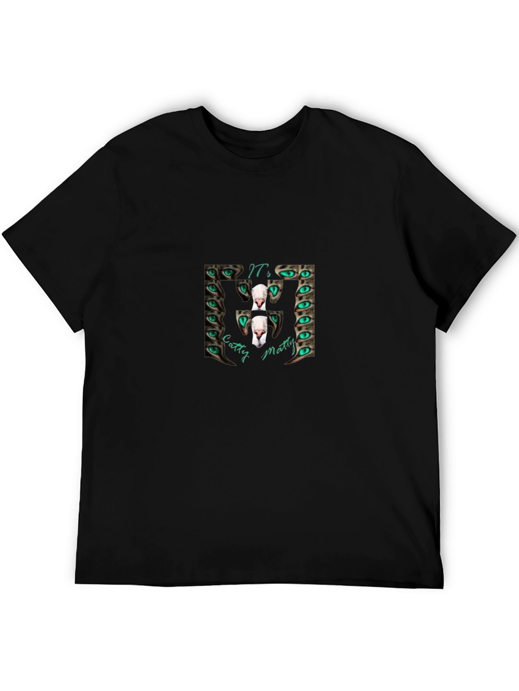 Catty Matty Graphic Tee - Black