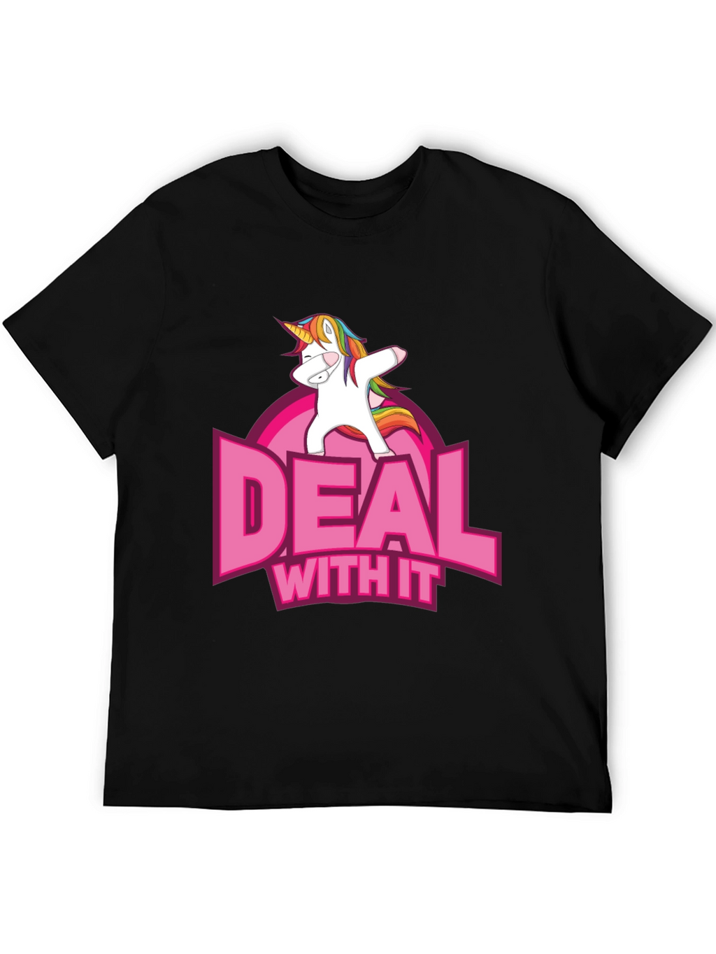 Deal With It Unicorn Graphic T-Shirt