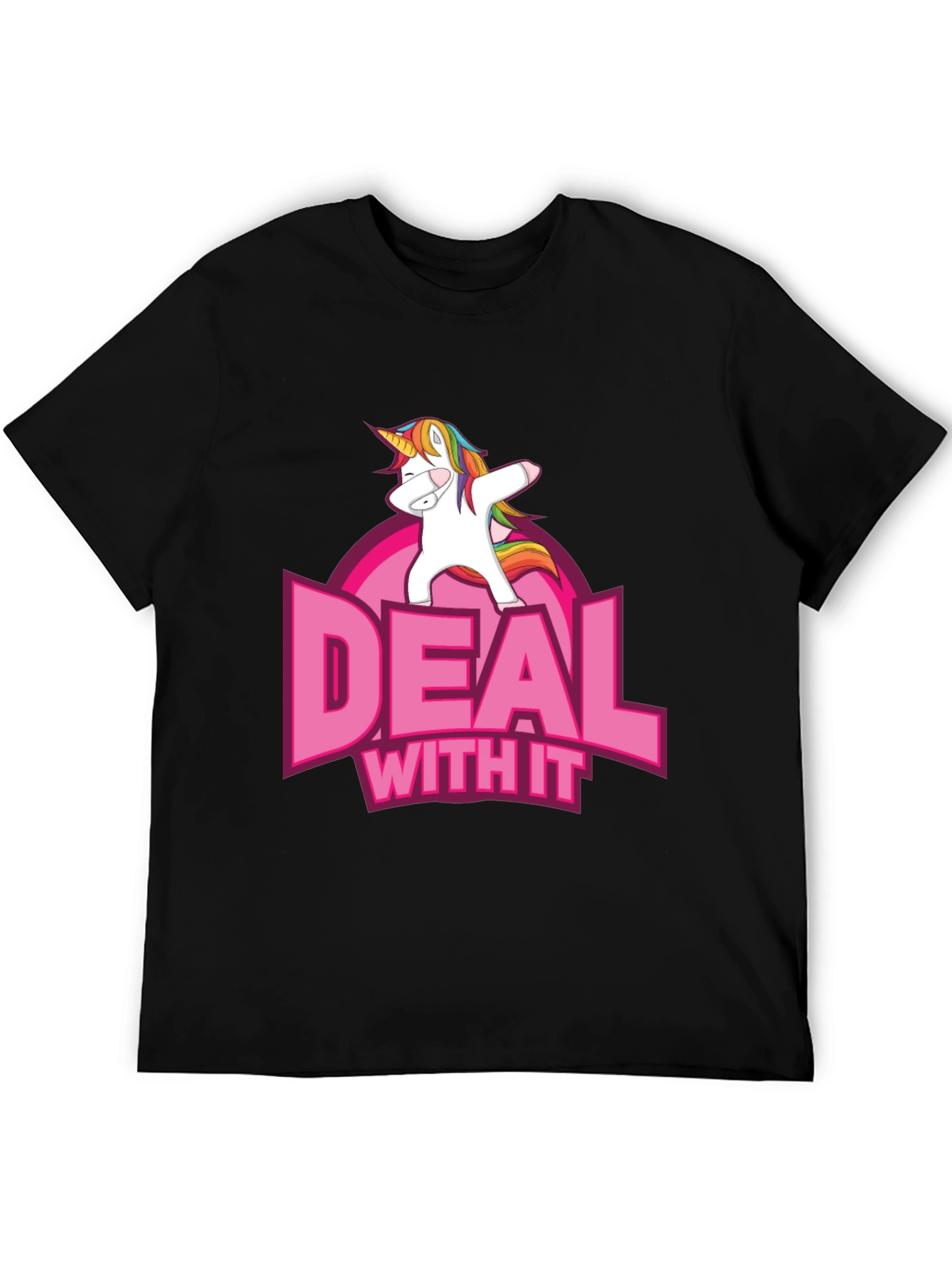 Deal With It Unicorn Graphic T-Shirt