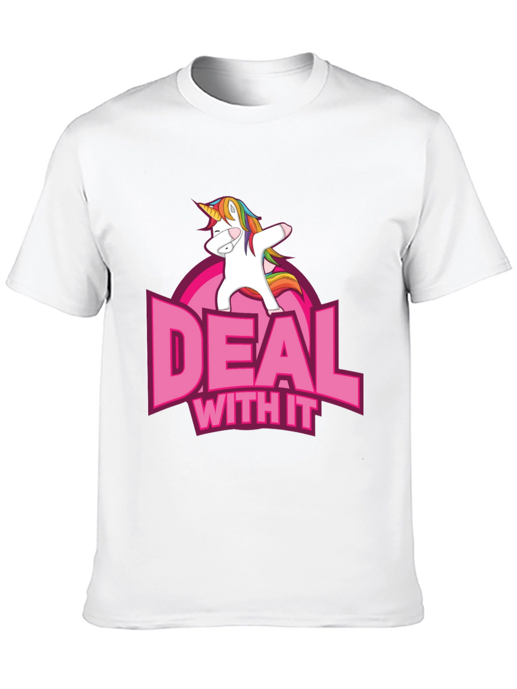 Deal With It Unicorn Graphic T-Shirt