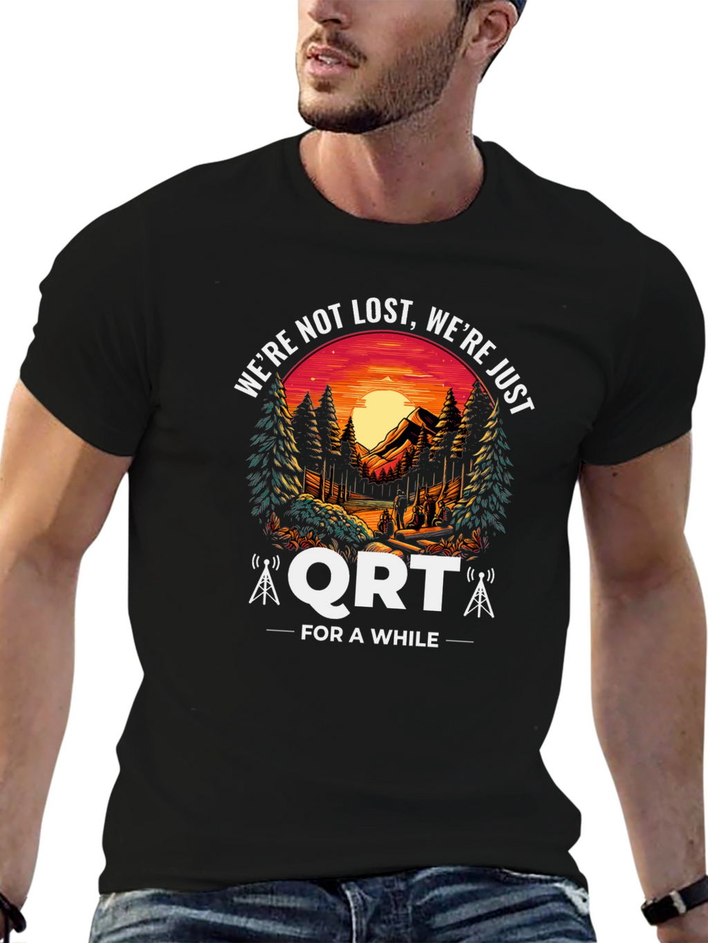 Ham Radio QRT Camping T-Shirt