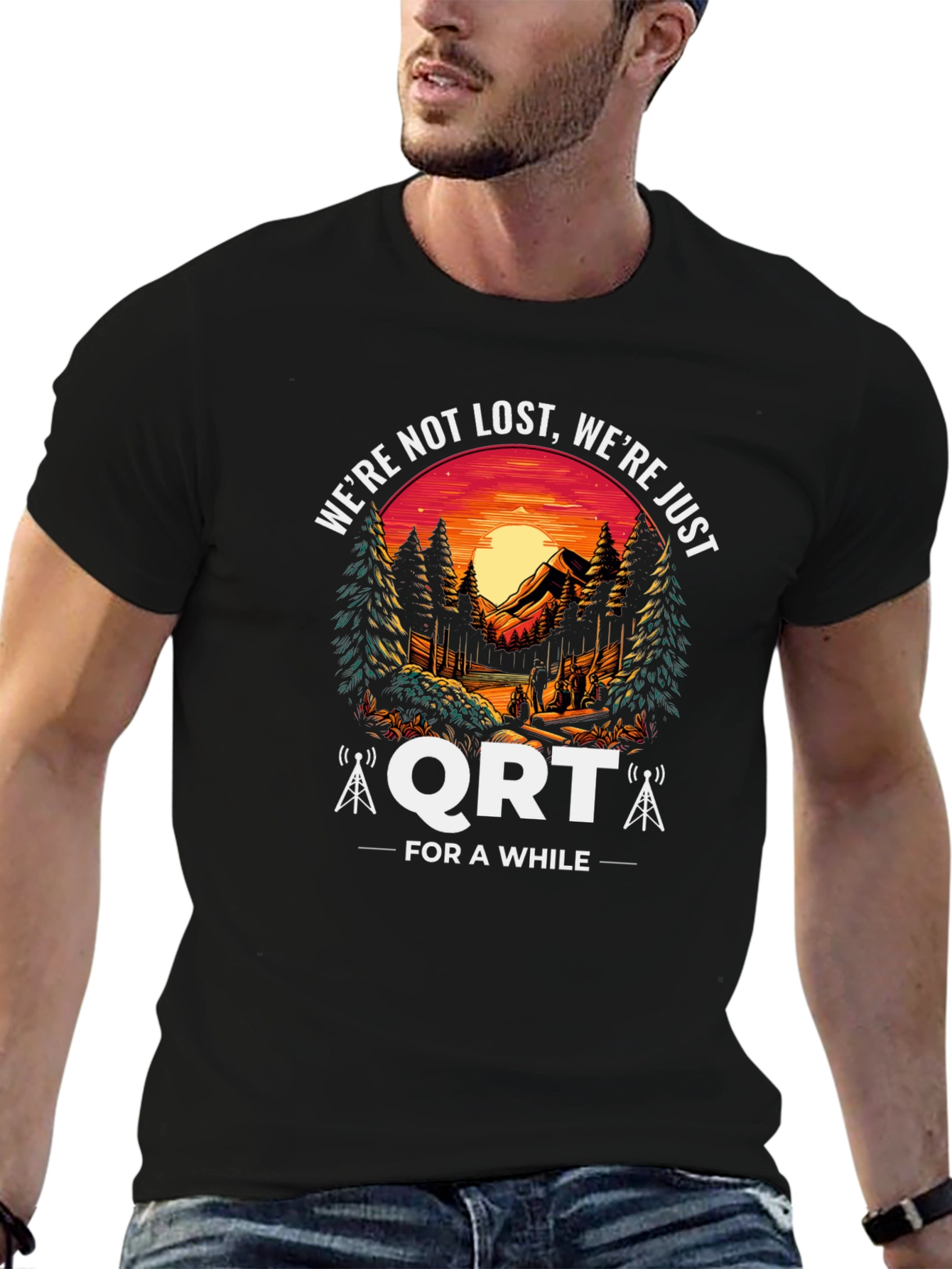Ham Radio QRT Camping T-Shirt