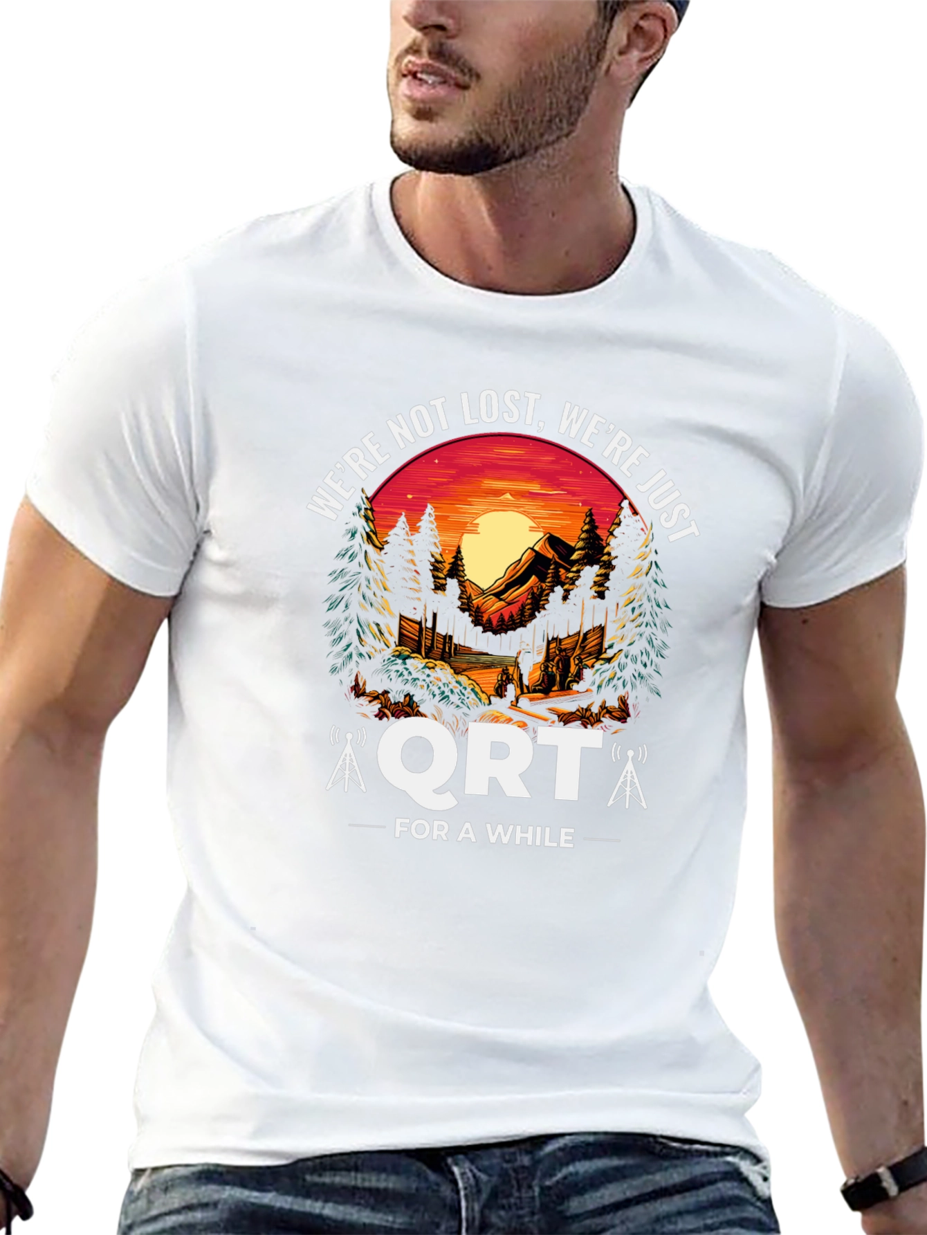 Ham Radio QRT Camping T-Shirt