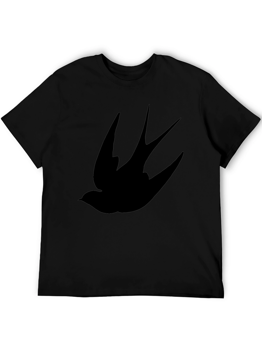 Black Swallow Bird Graphic Tee