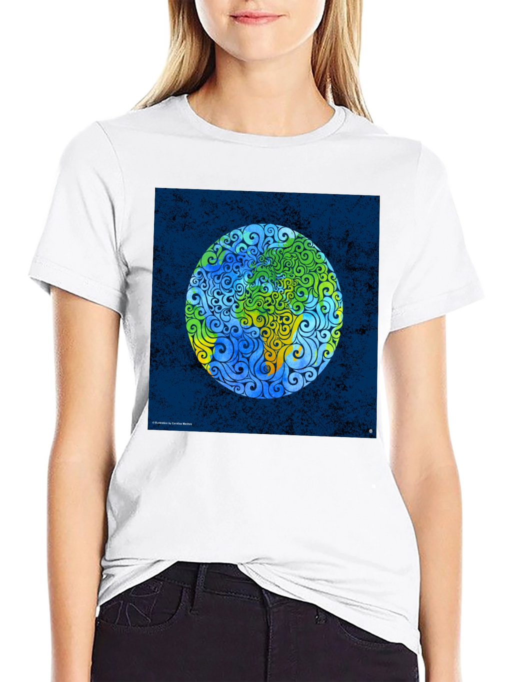 Earth Art Swirl T-Shirt - Global Design Tee