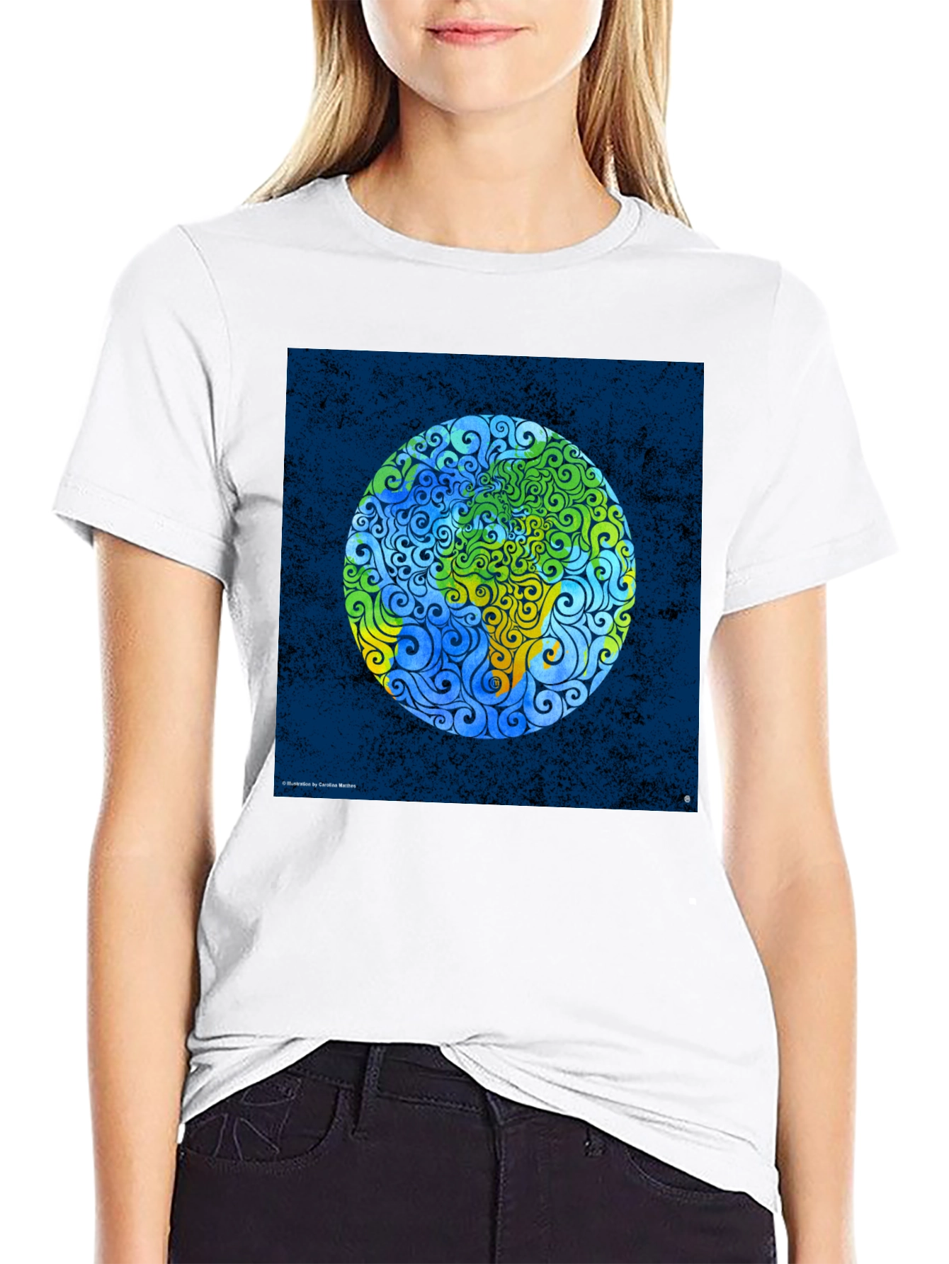 Earth Art Swirl T-Shirt - Global Design Tee