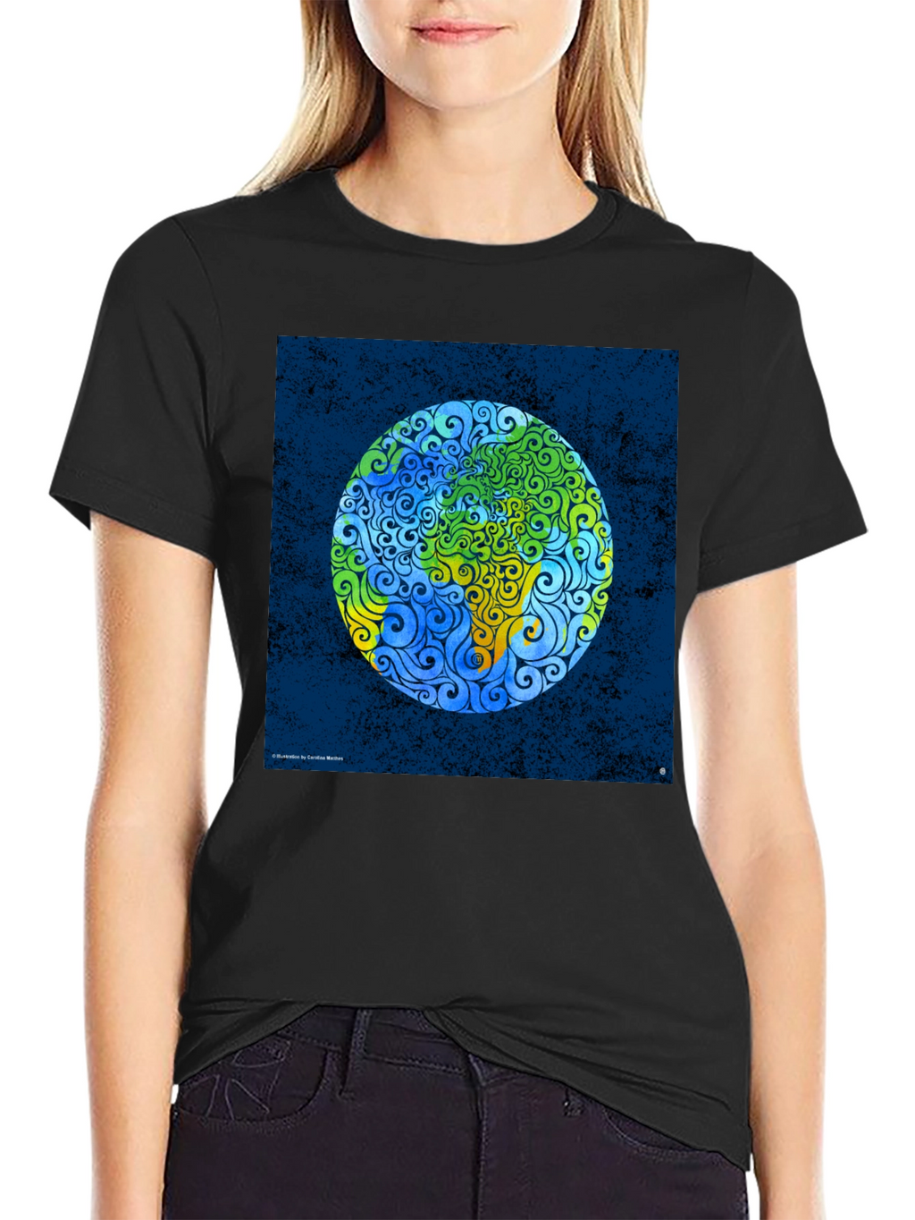 Earth Art Swirl T-Shirt - Global Design Tee