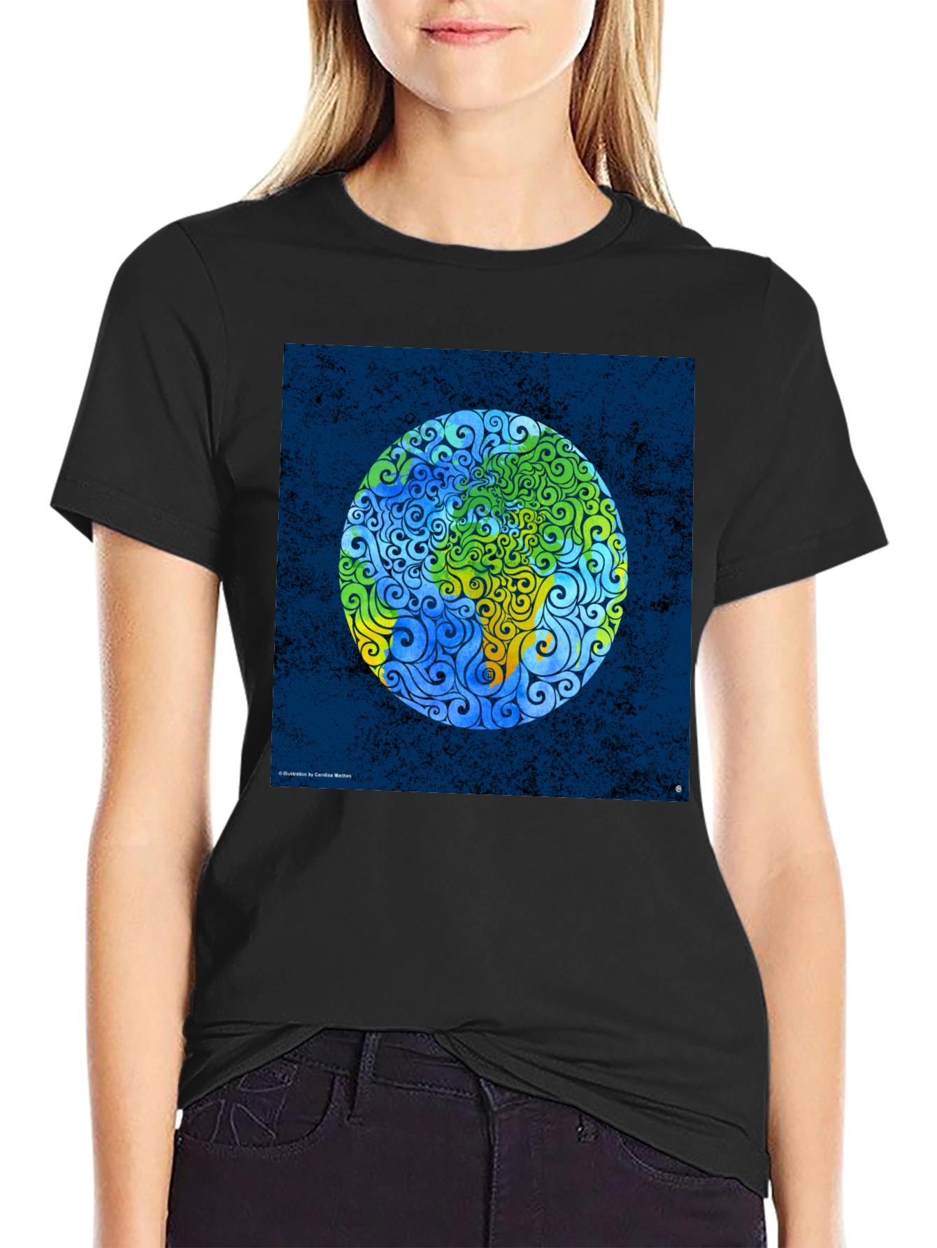 Earth Art Swirl T-Shirt - Global Design Tee