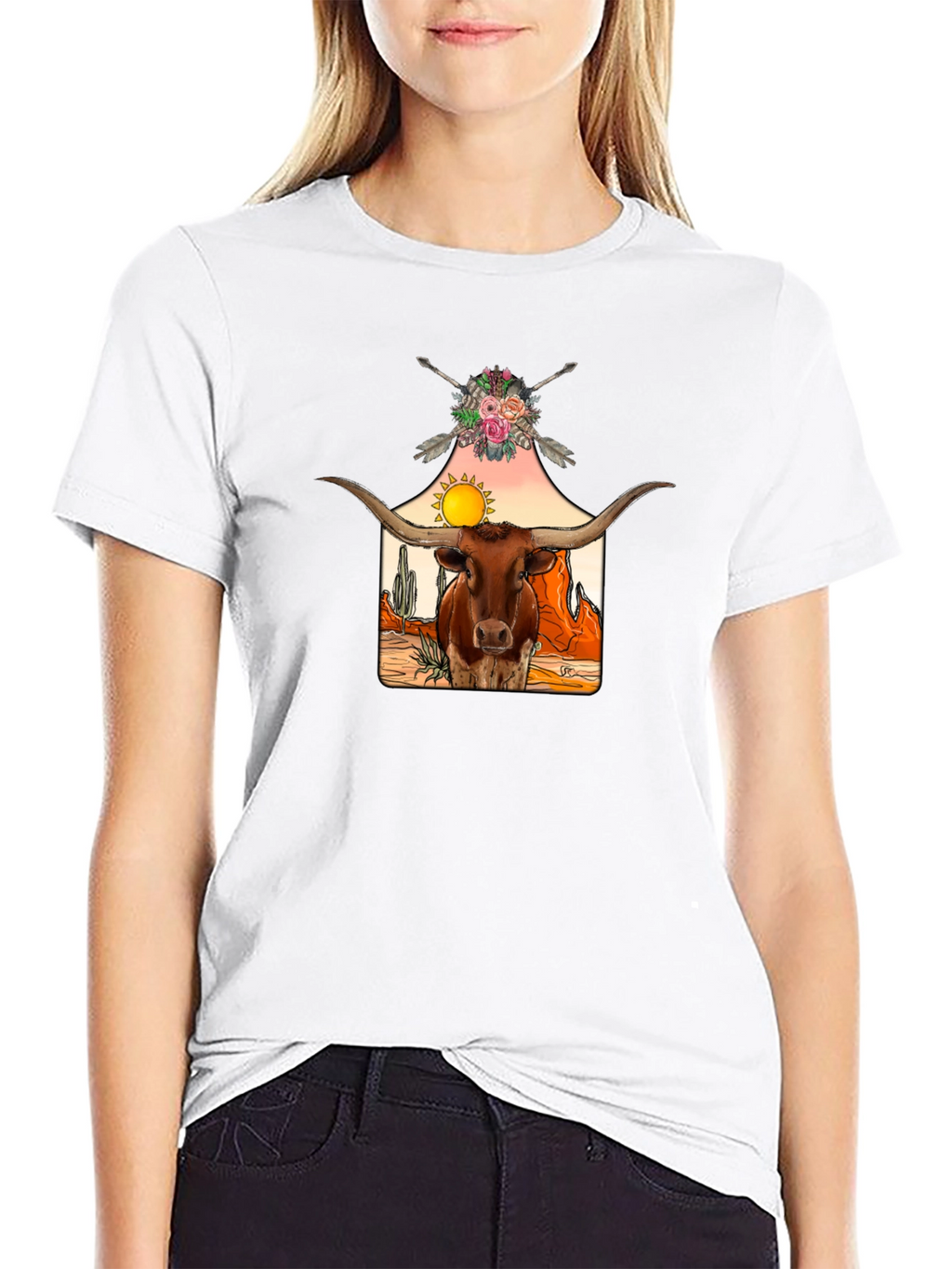 Longhorn Desert Graphic Tee