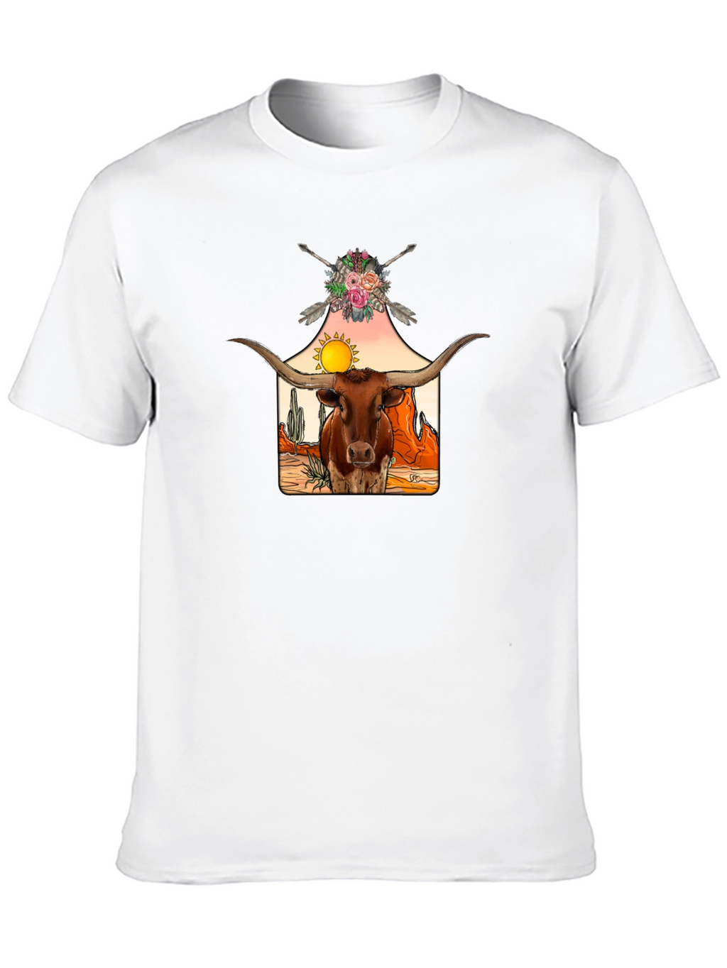 Longhorn Desert Graphic Tee