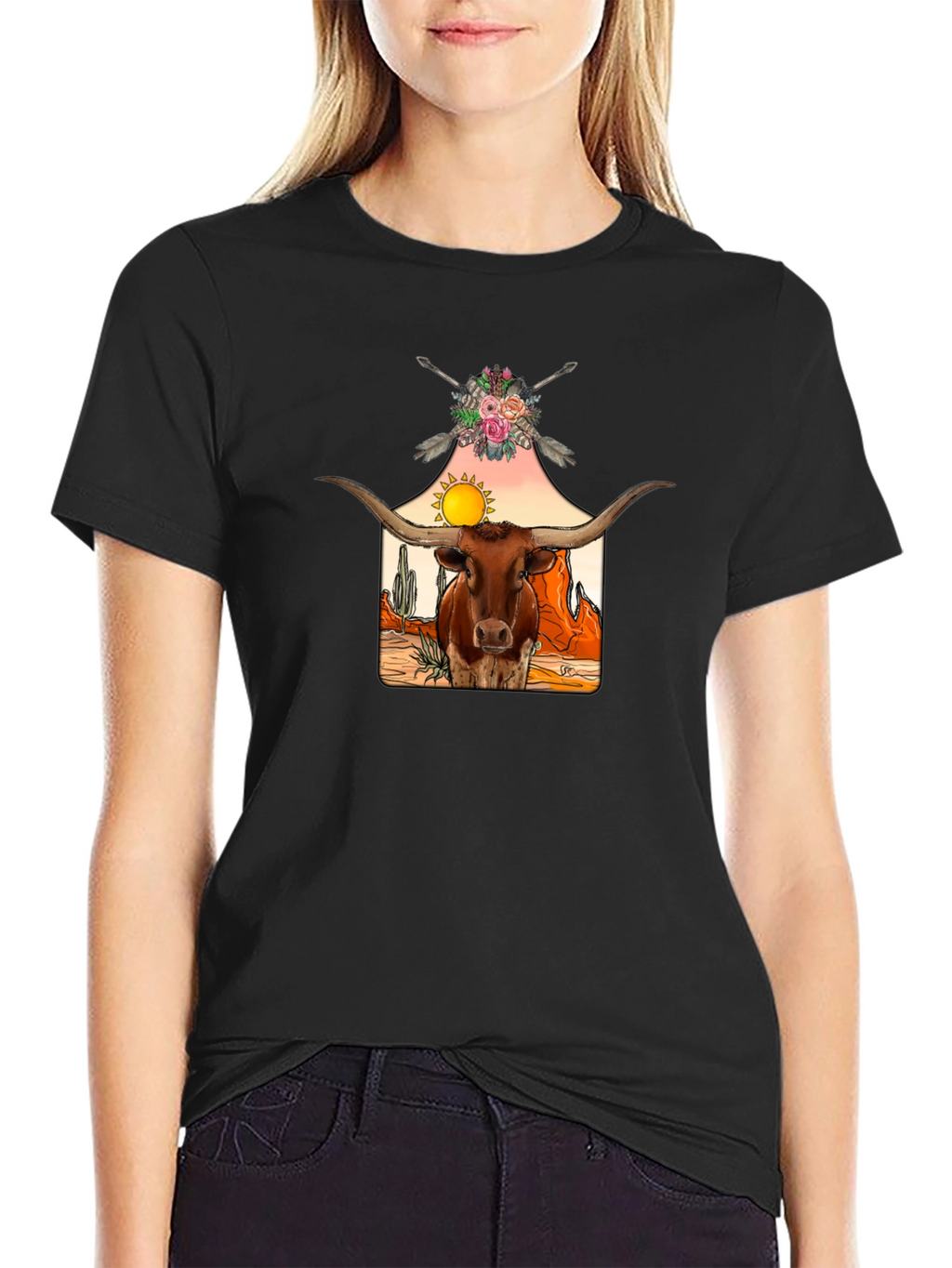 Longhorn Desert Graphic Tee
