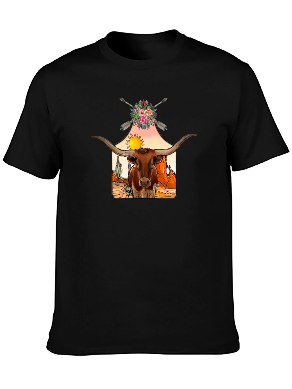 Longhorn Desert Graphic Tee
