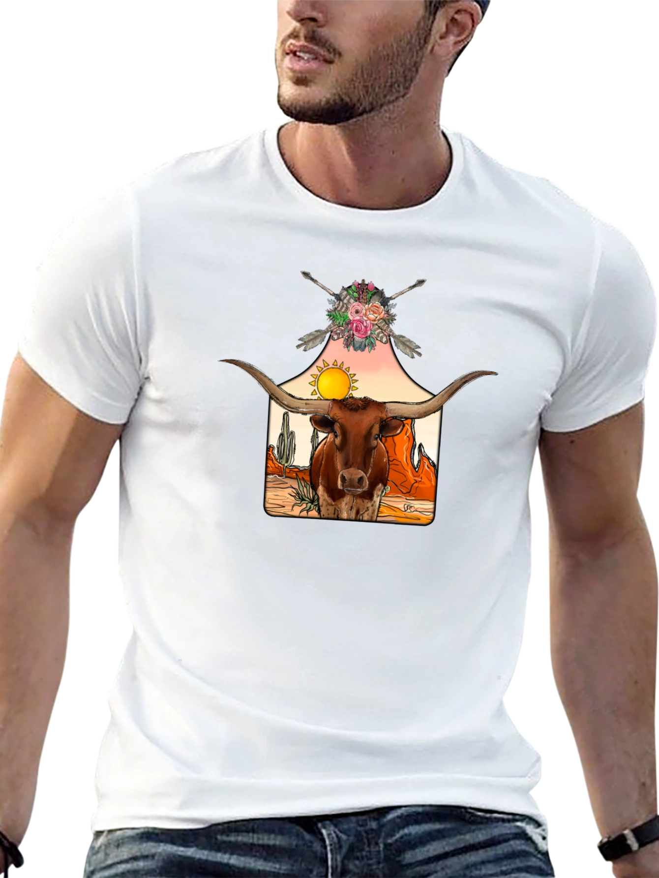 Longhorn Desert Graphic Tee
