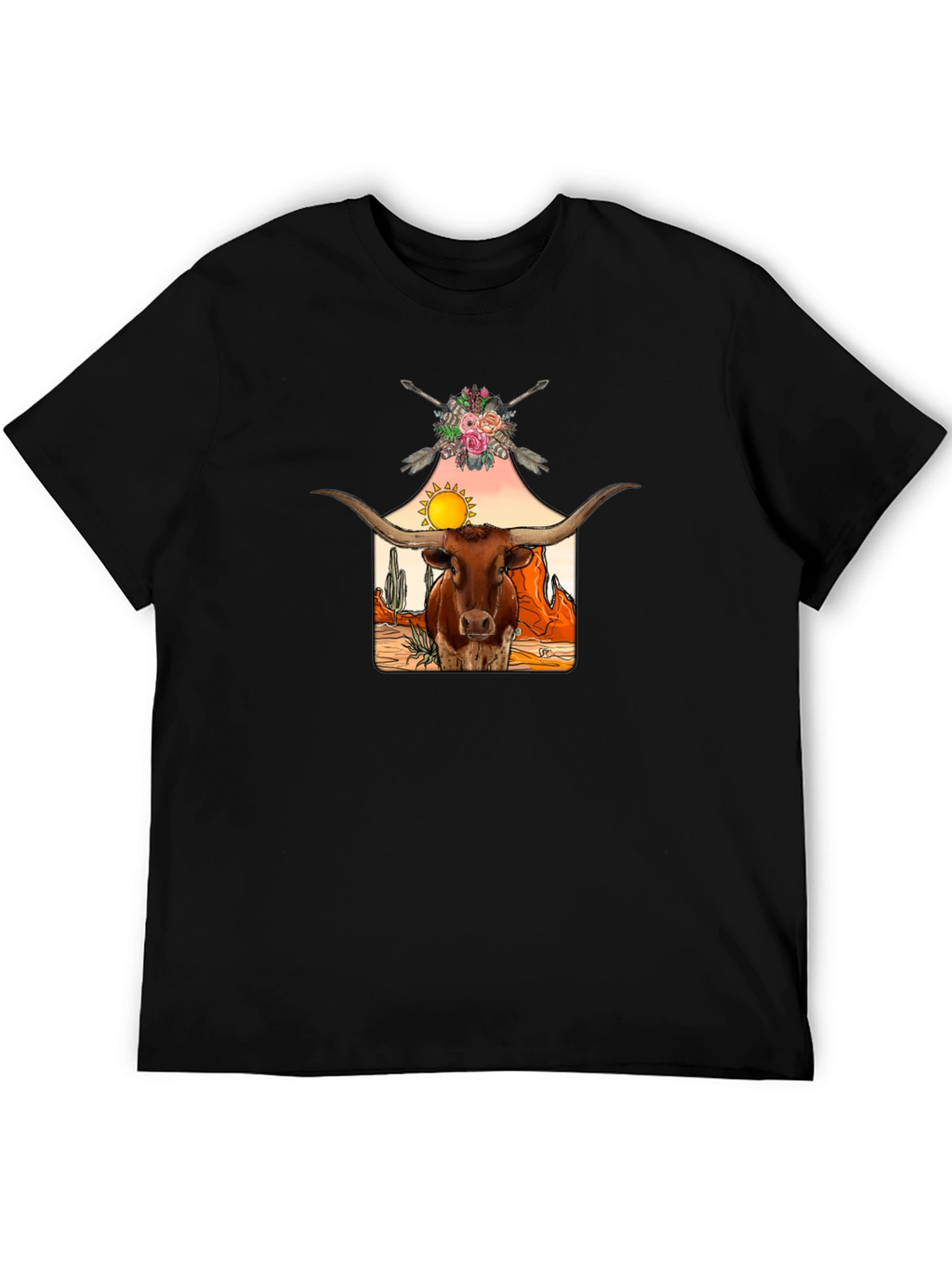 Longhorn Desert Graphic Tee