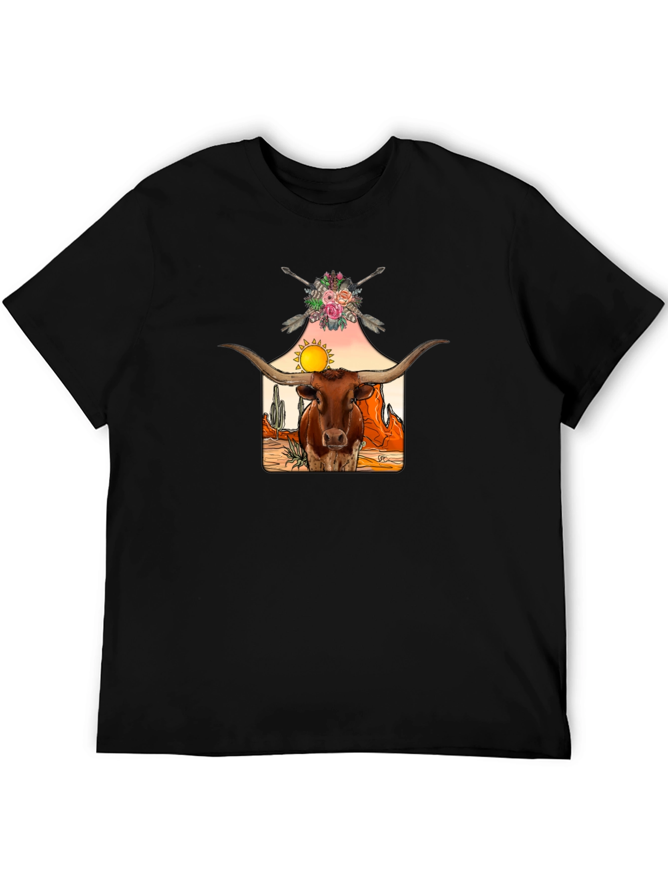 Longhorn Desert Graphic Tee