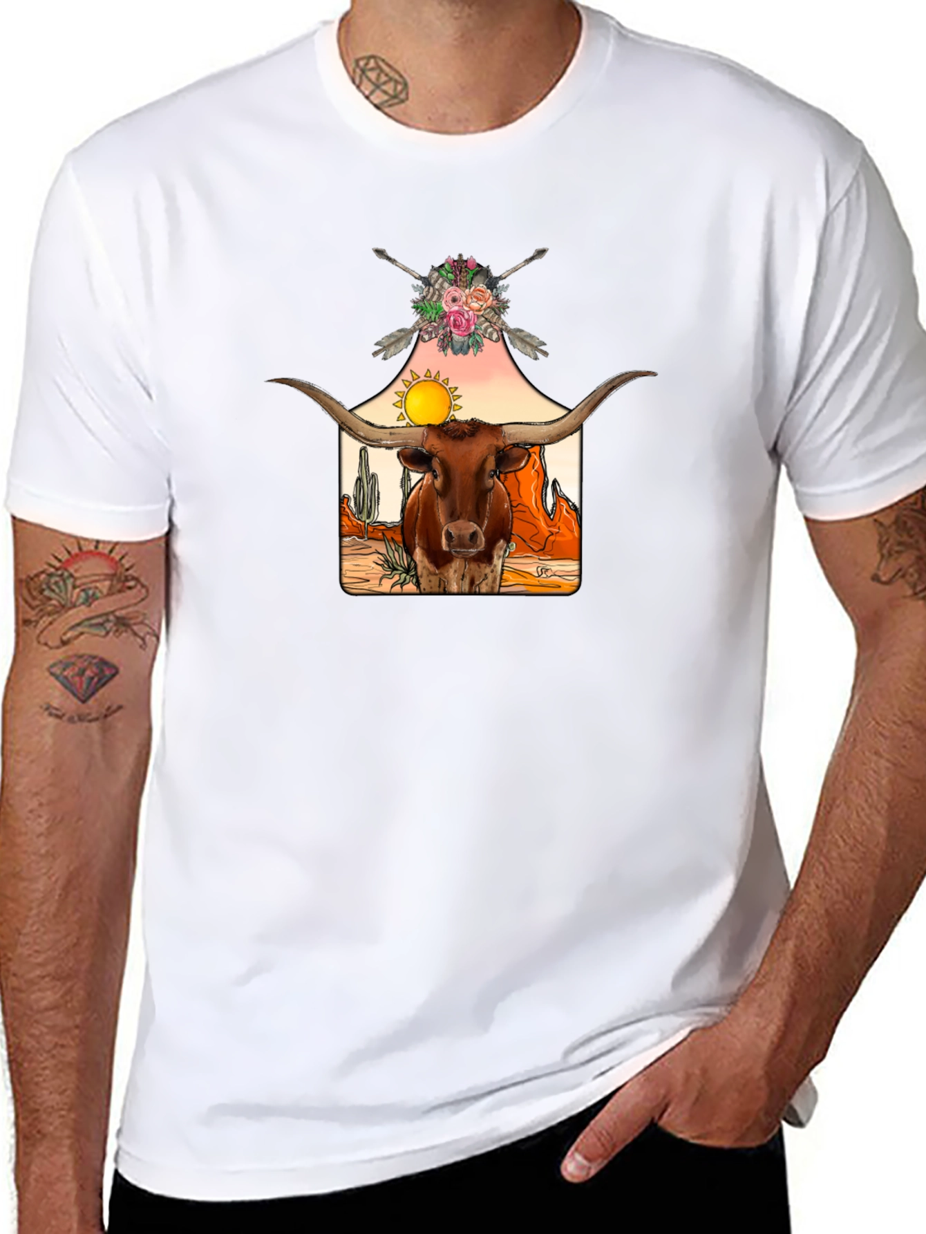 Longhorn Desert Graphic Tee