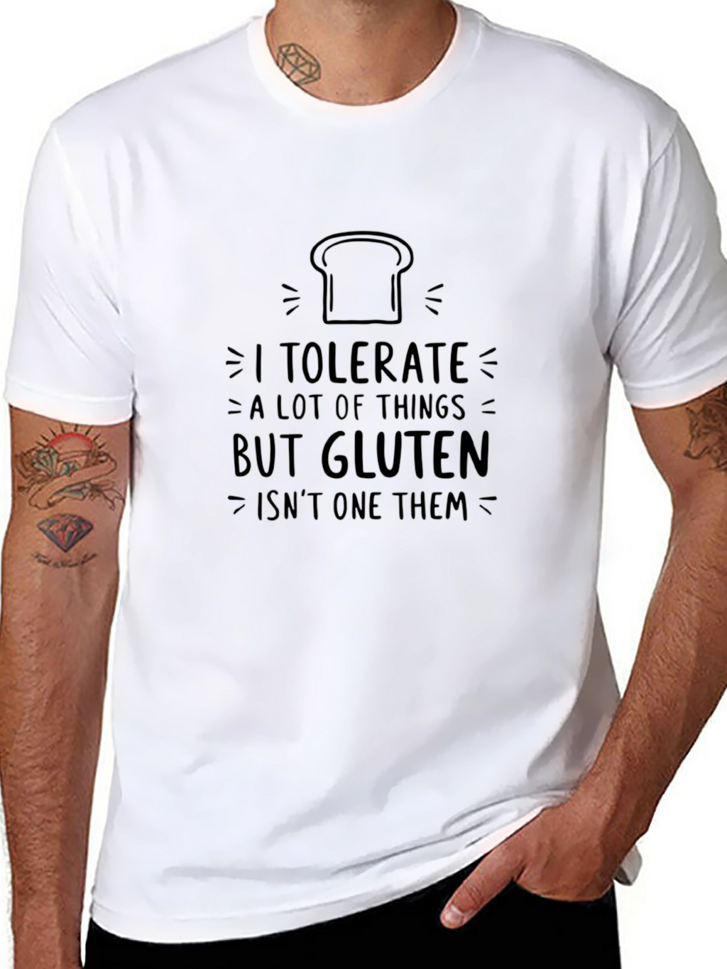 Gluten Intolerance T-Shirt - Humorous Graphic Tee