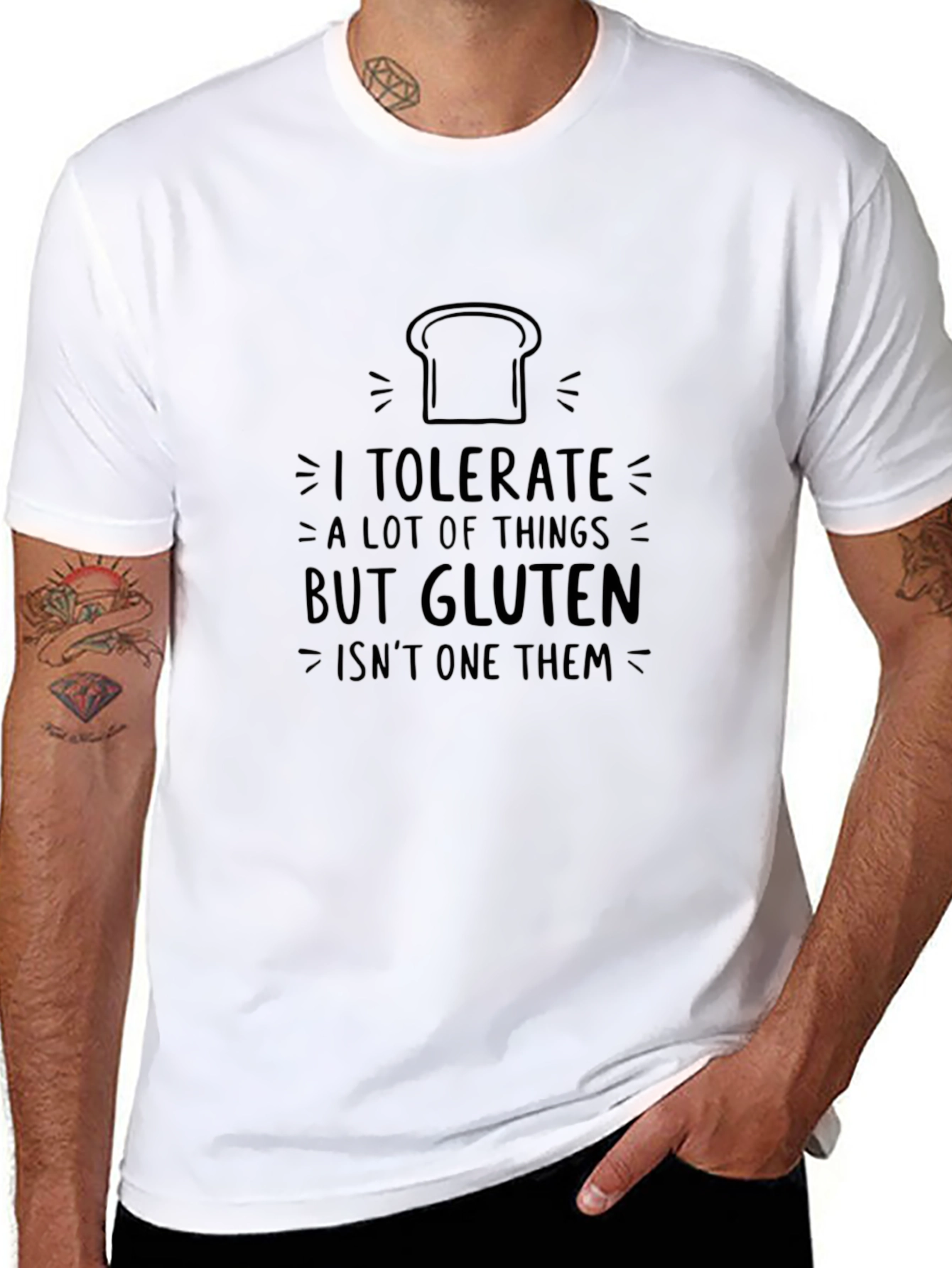 Gluten Intolerance T-Shirt - Humorous Graphic Tee
