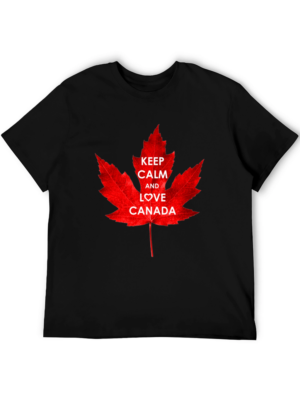 Keep Calm and Love Canada T-Shirt - Maple Leaf