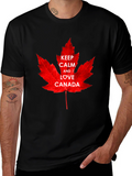 Keep Calm and Love Canada T-Shirt - Maple Leaf