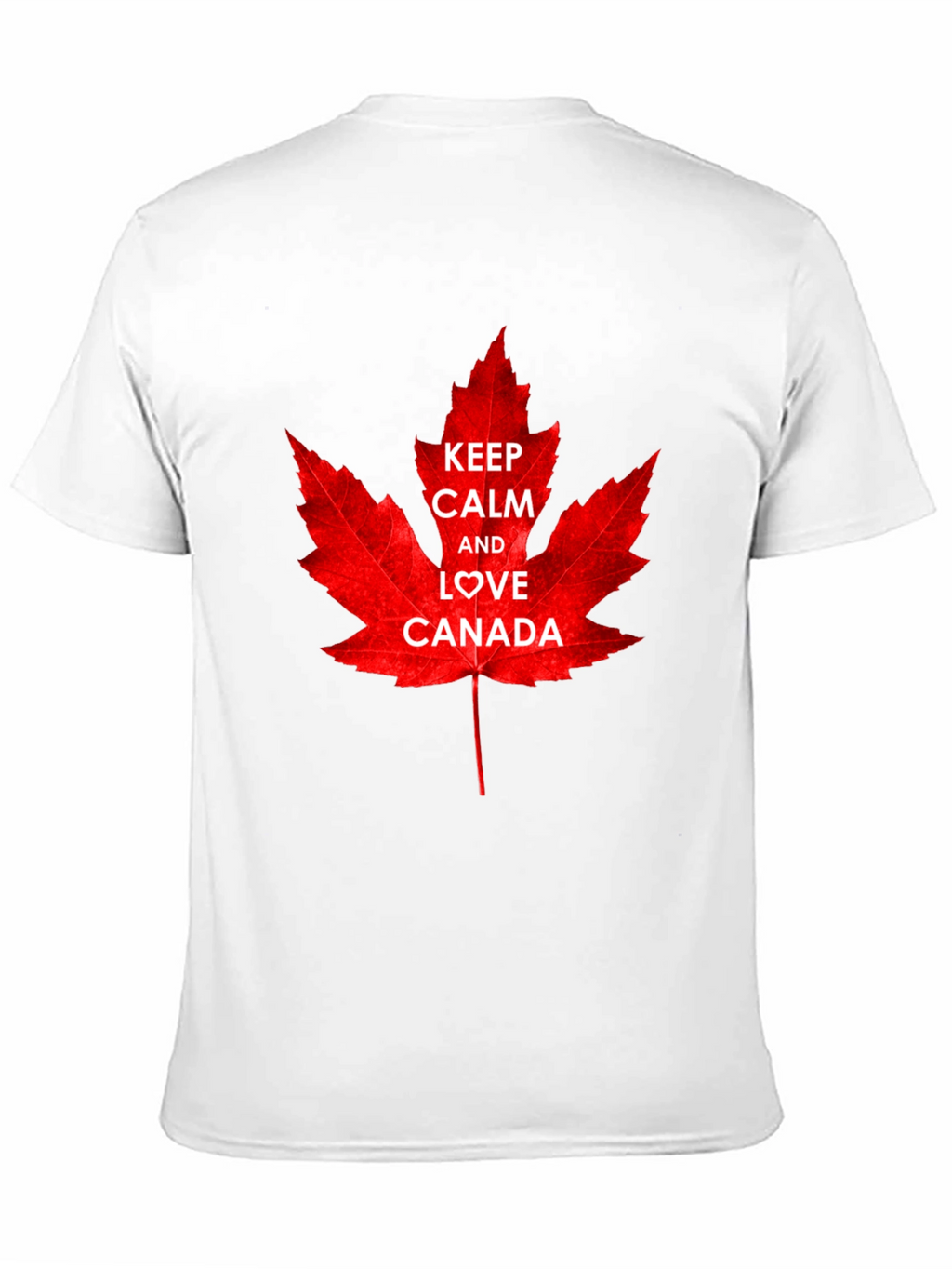 Keep Calm and Love Canada T-Shirt - Maple Leaf