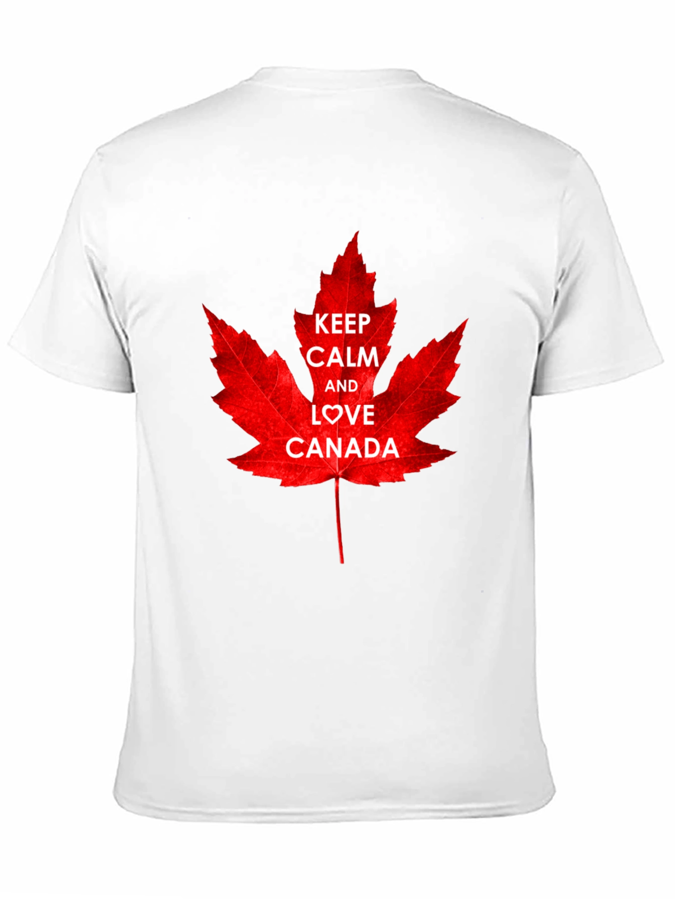 Keep Calm and Love Canada T-Shirt - Maple Leaf