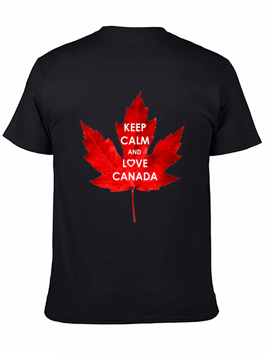 Keep Calm and Love Canada T-Shirt - Maple Leaf