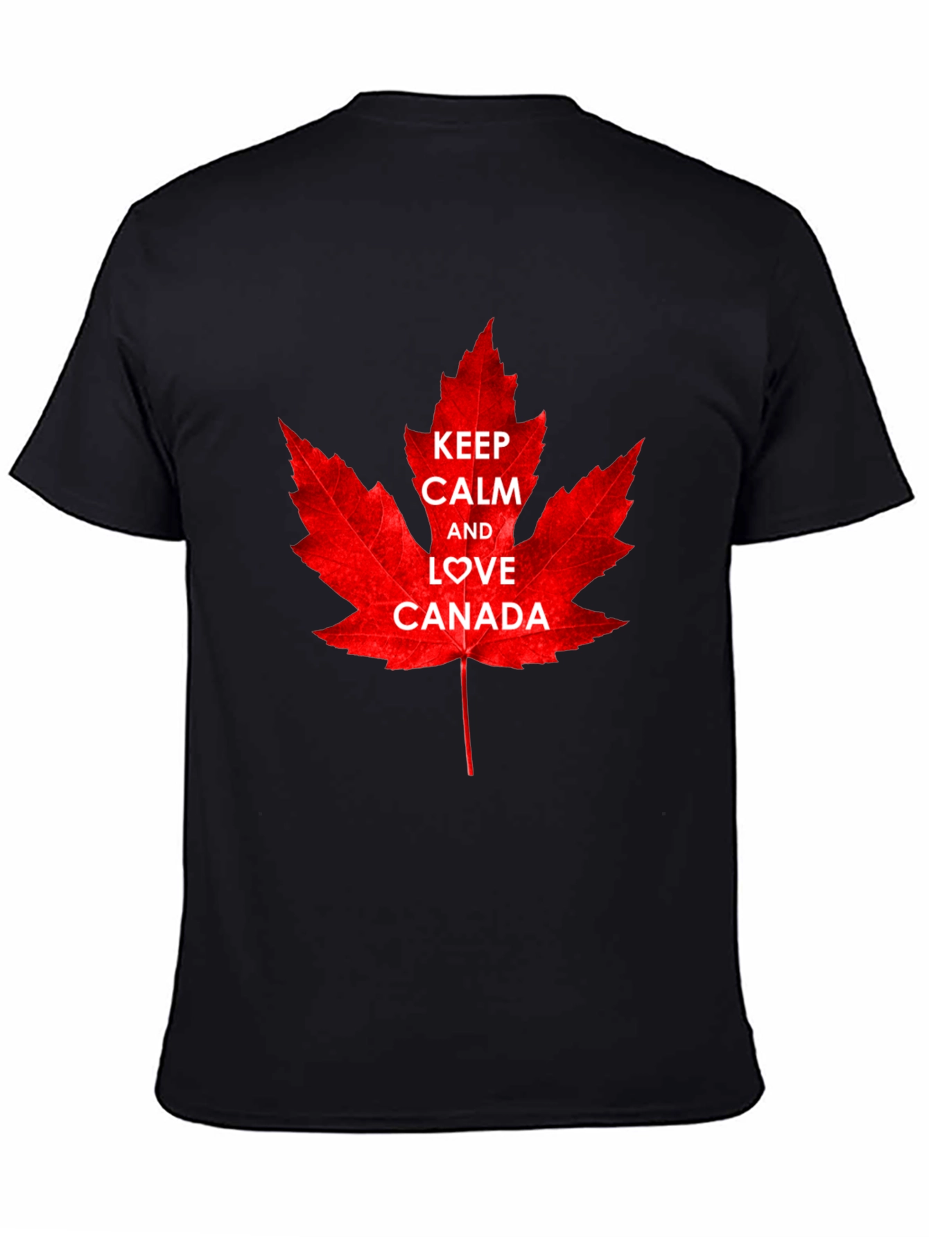 Keep Calm and Love Canada T-Shirt - Maple Leaf