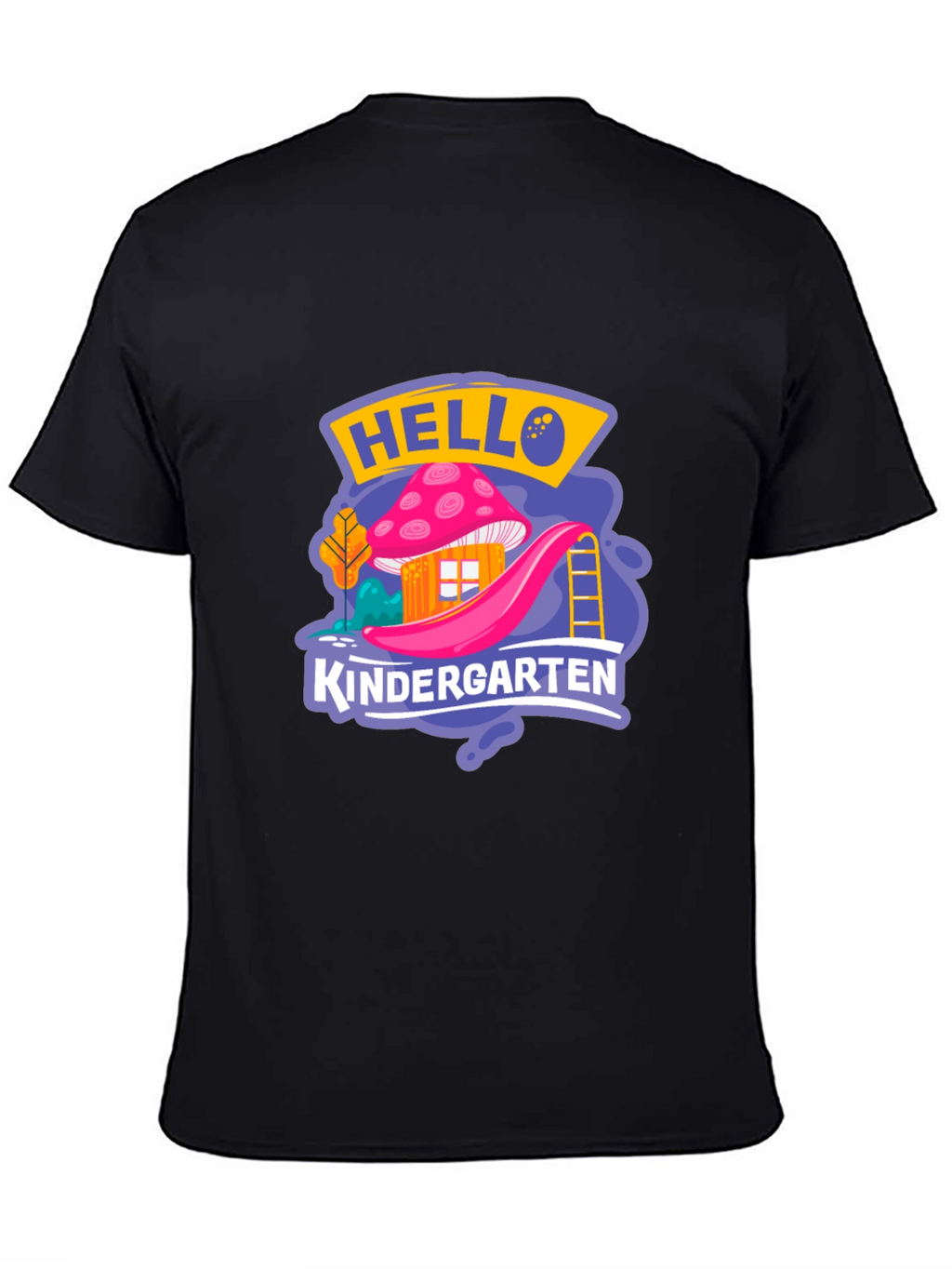 Hello Kindergarten Black T-Shirt