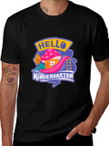 Hello Kindergarten Black T-Shirt