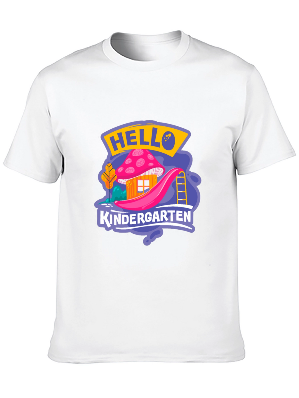 Hello Kindergarten Black T-Shirt