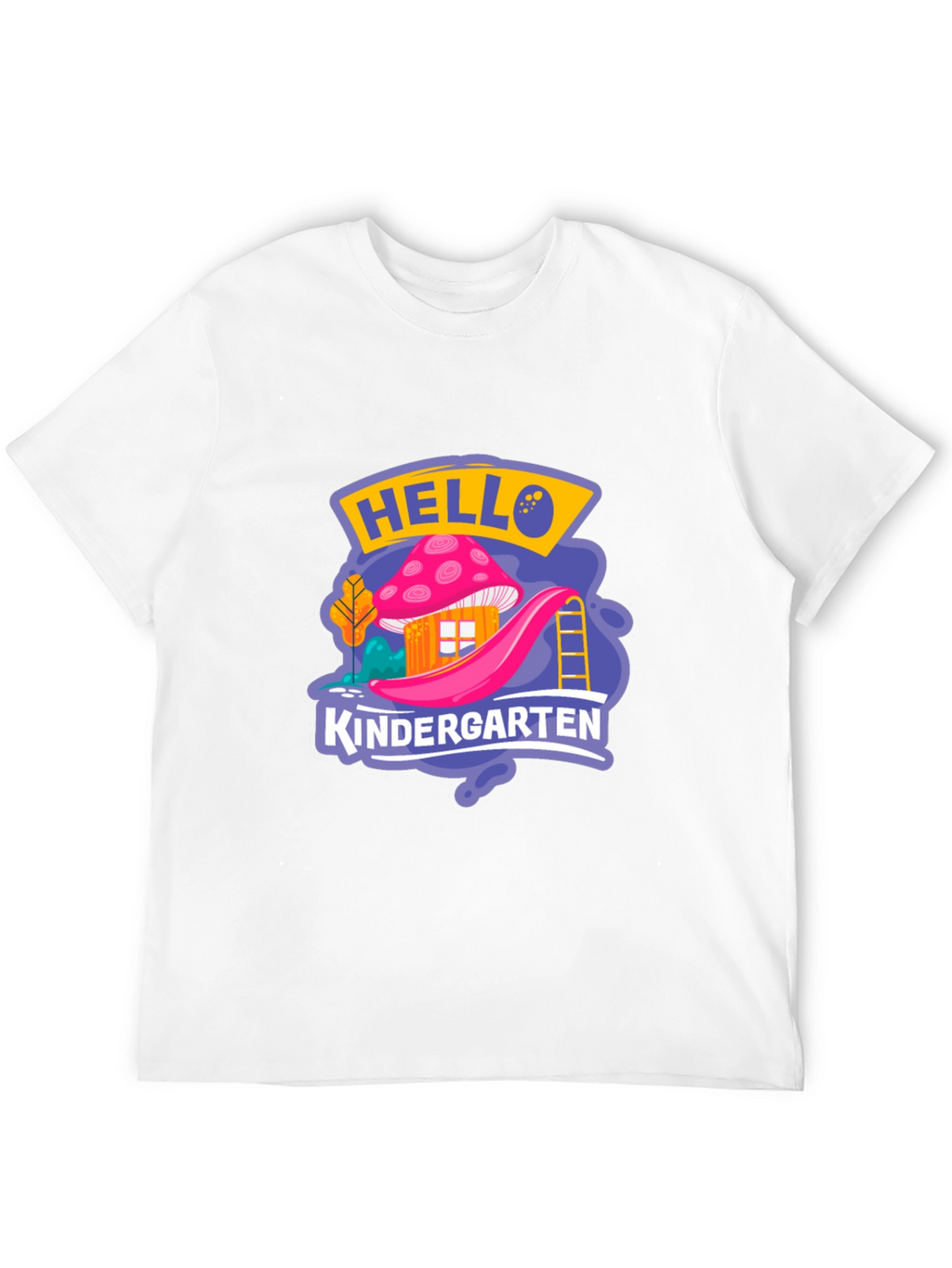 Hello Kindergarten Black T-Shirt