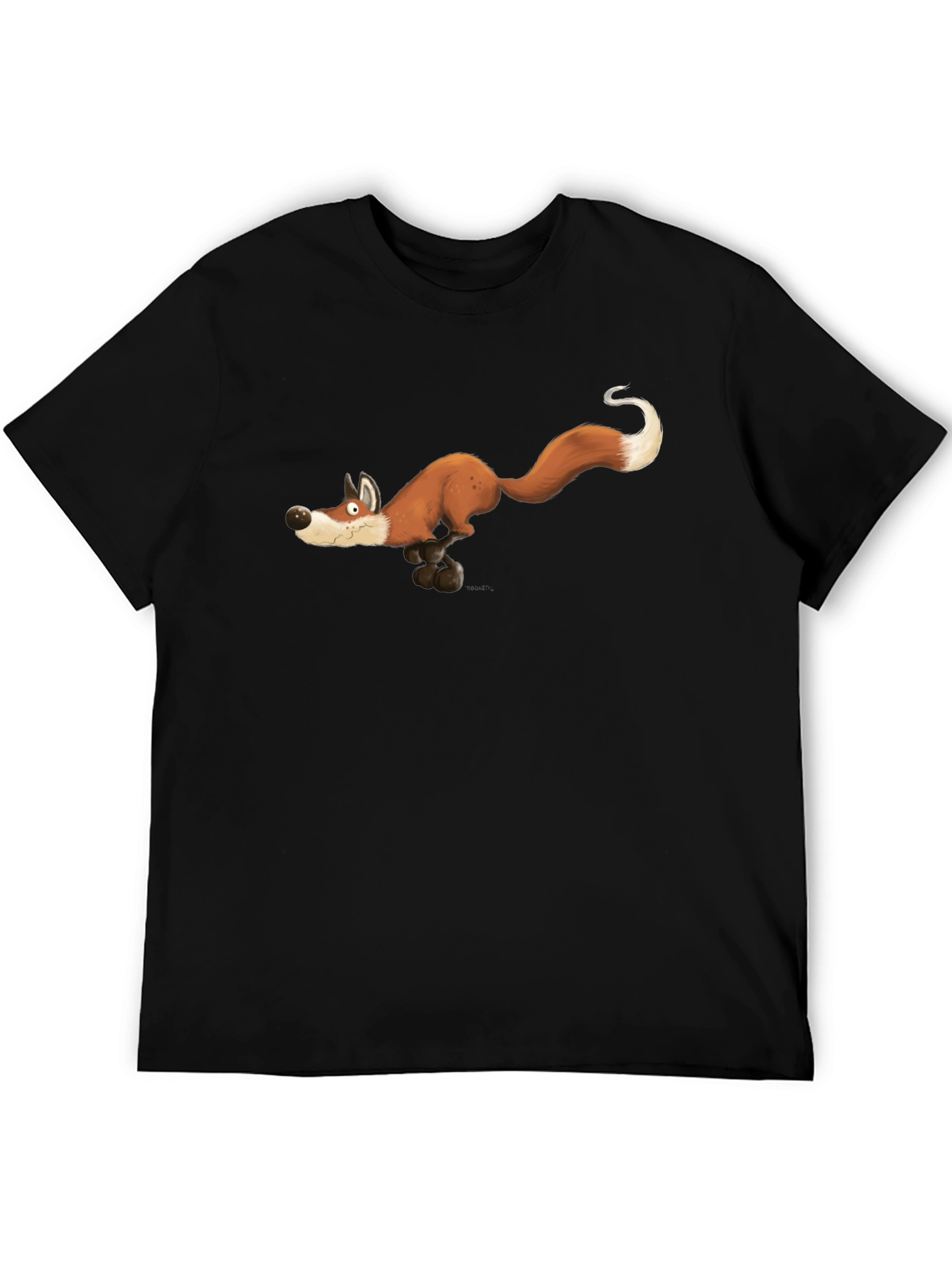 Running Fox Graphic Tee - Black