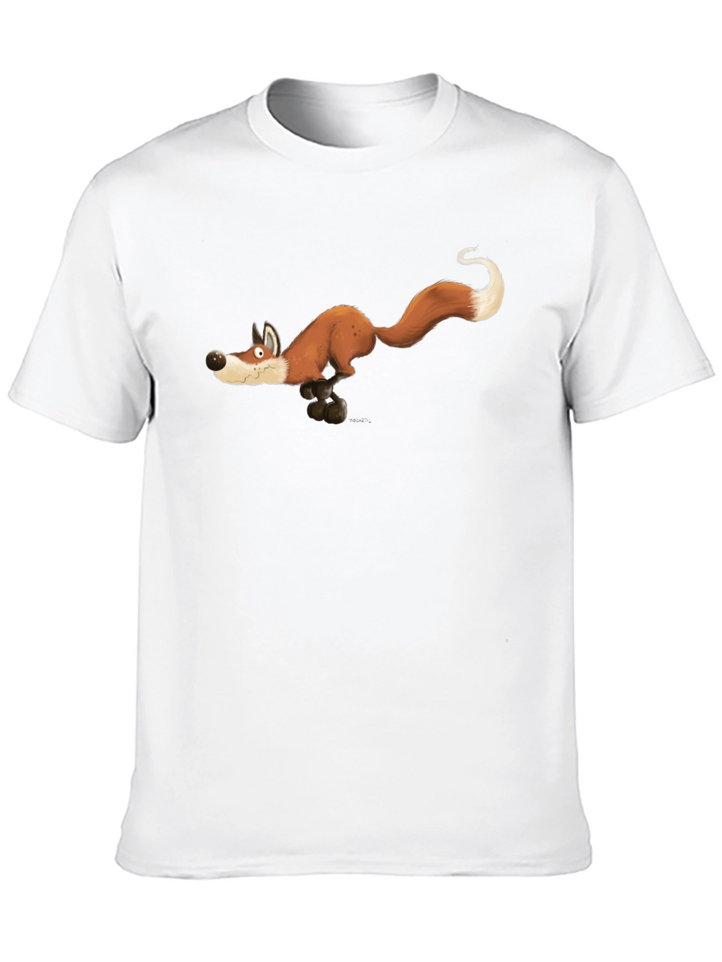 Running Fox Graphic Tee - Black
