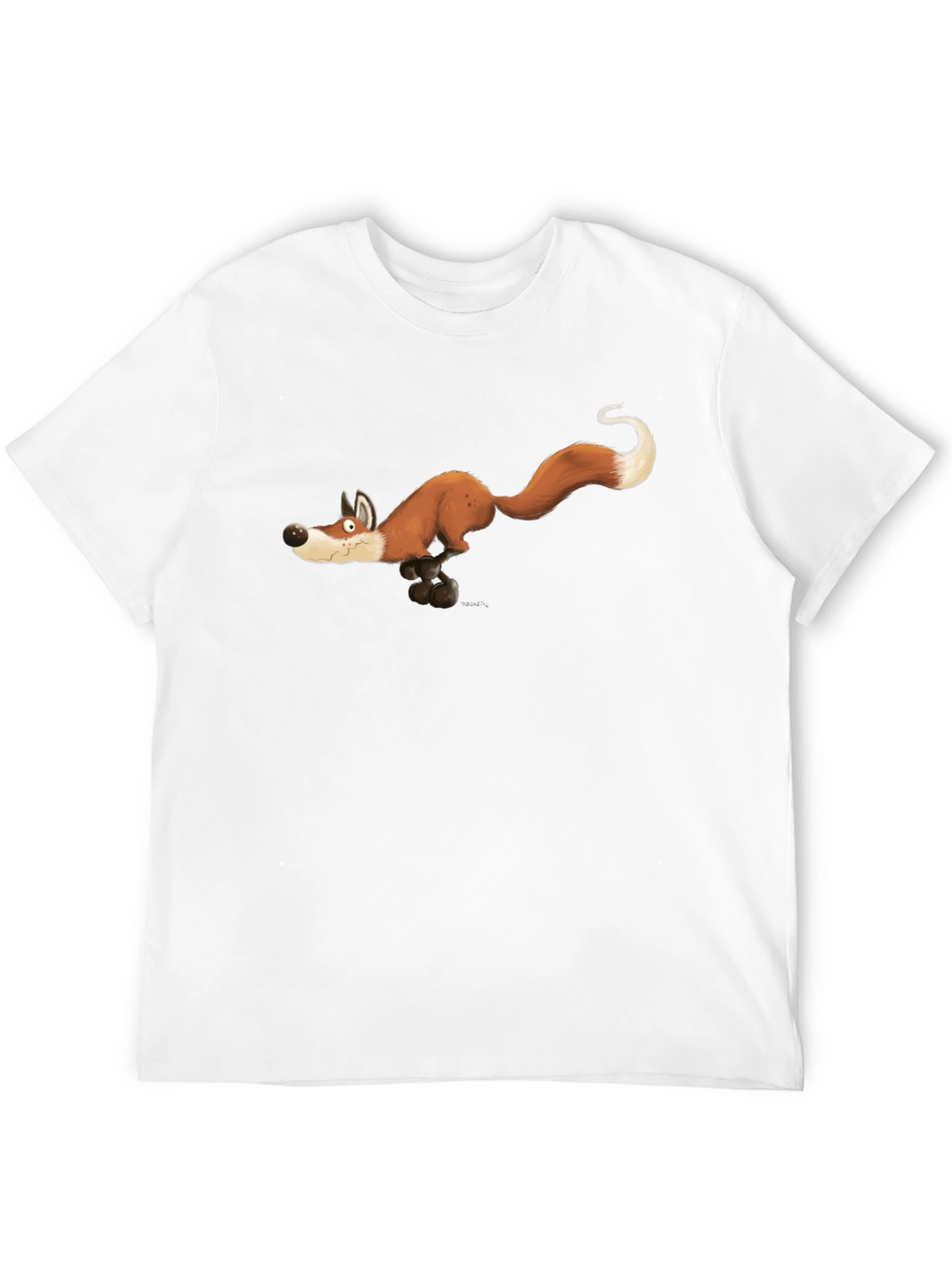Running Fox Graphic Tee - Black