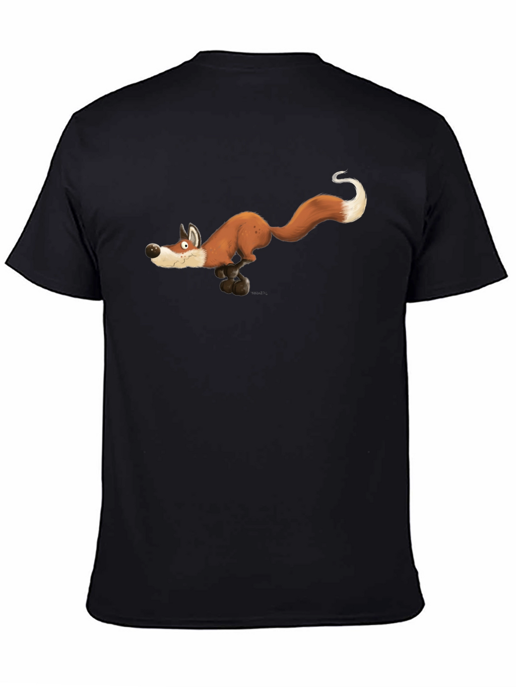 Running Fox Graphic Tee - Black